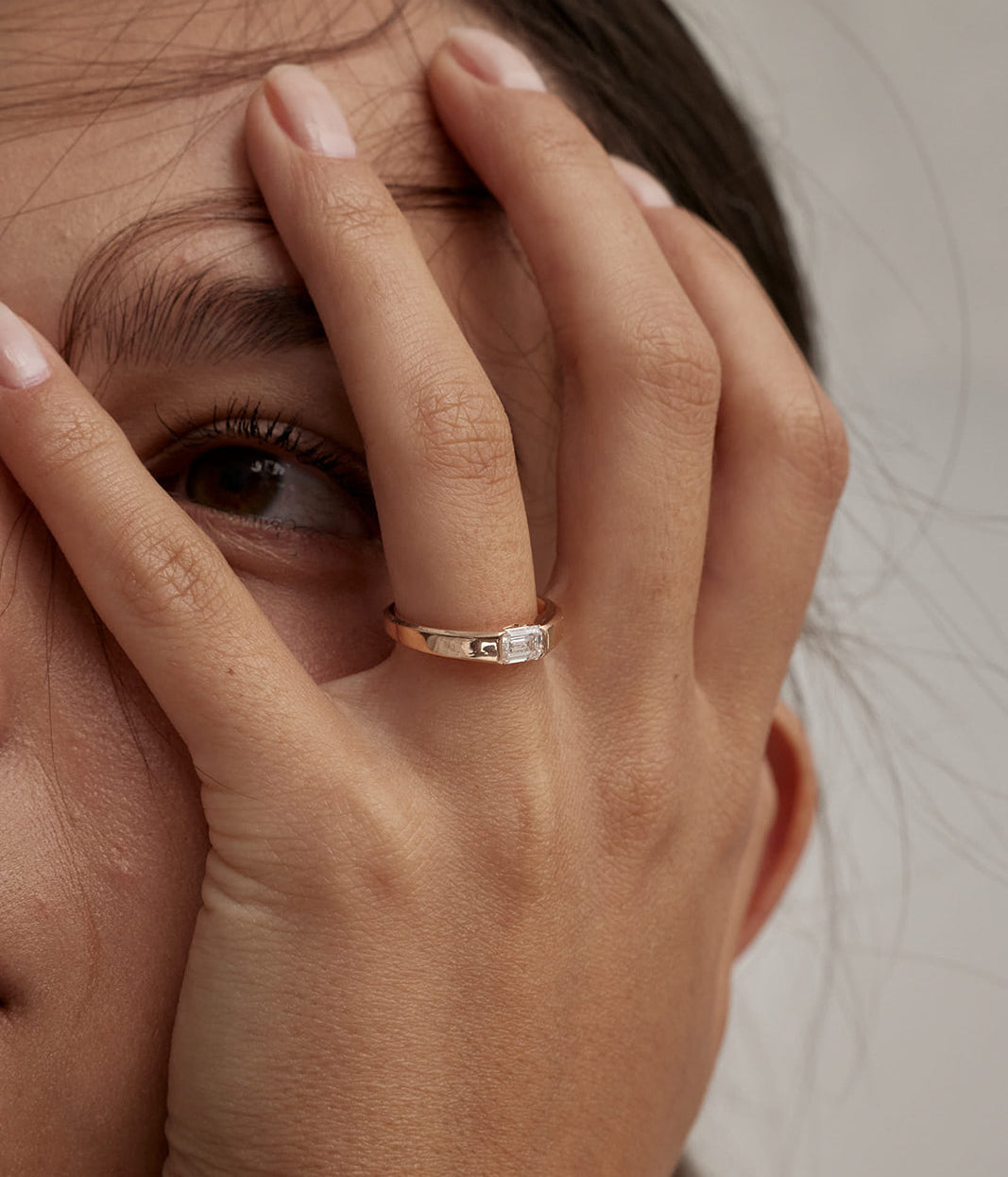 Emerald Cut Diamond Engagement Ring