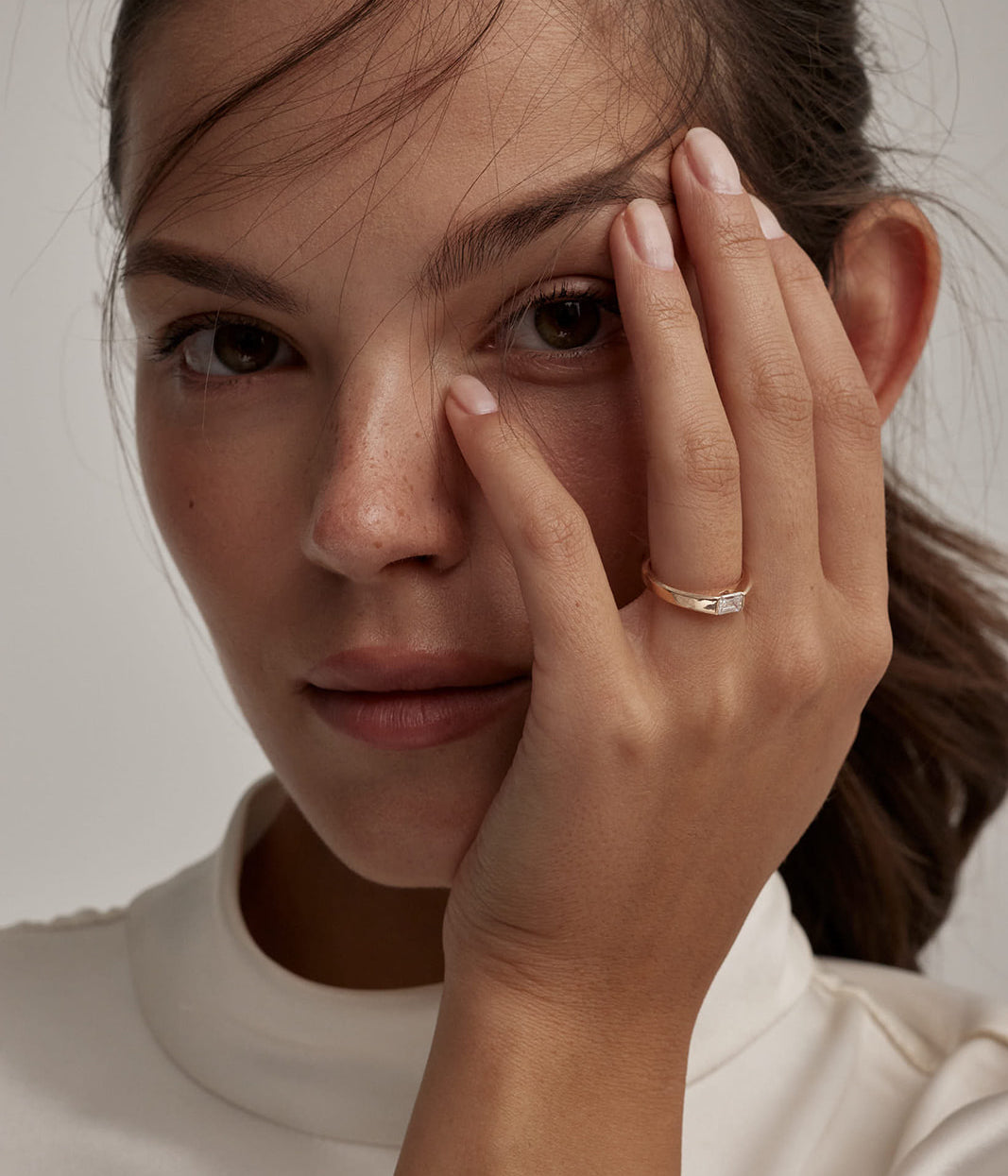 Emerald Cut Diamond Engagement Ring