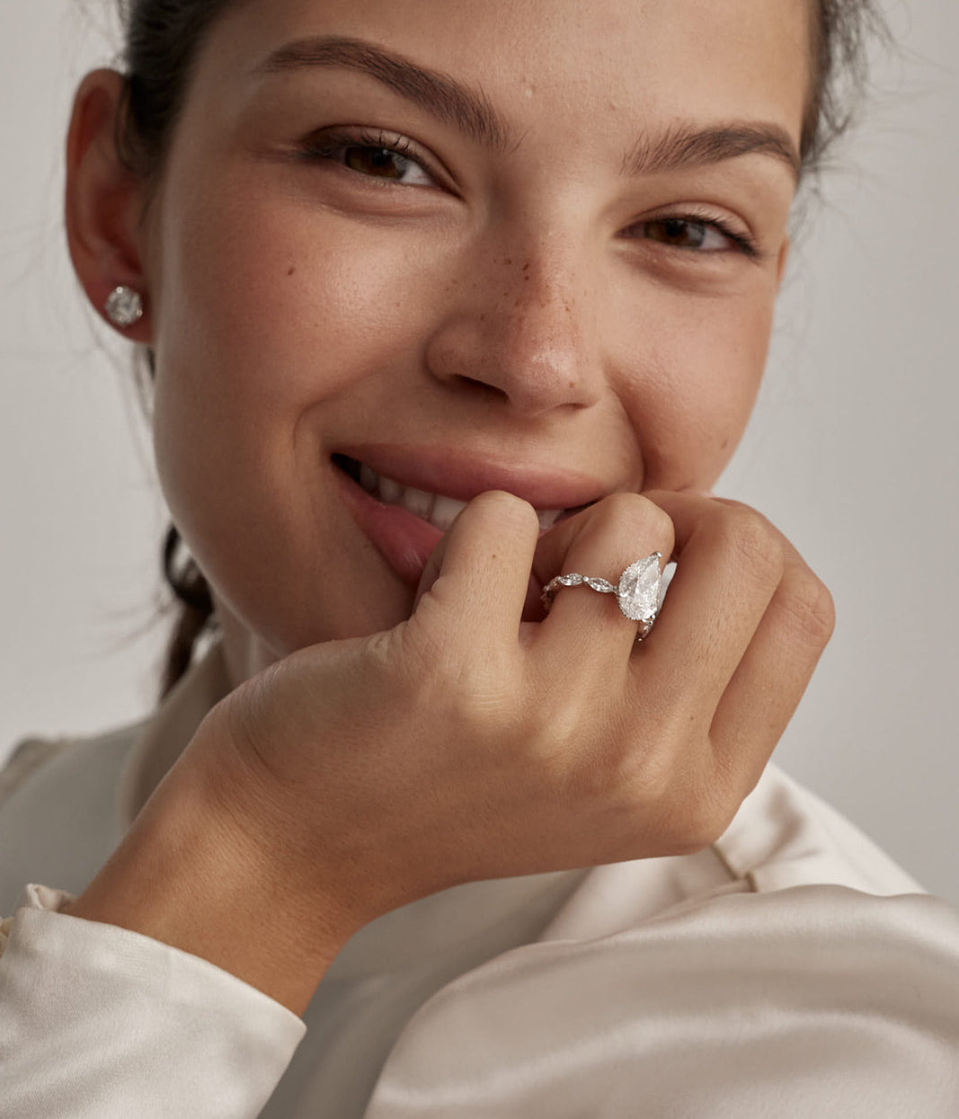 Pear And Marquise Diamond Ring