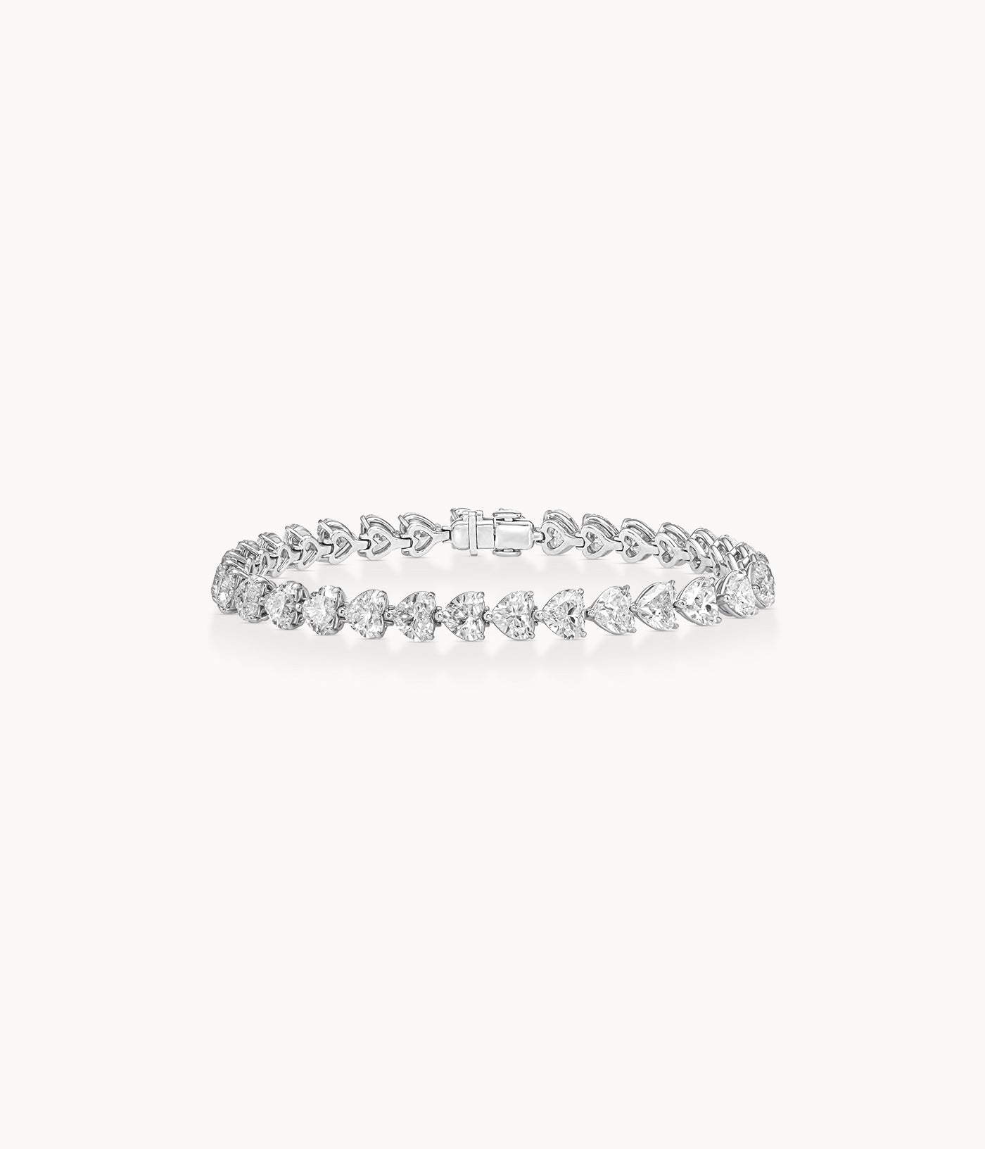 Heart-Shaped Diamond Bracelet