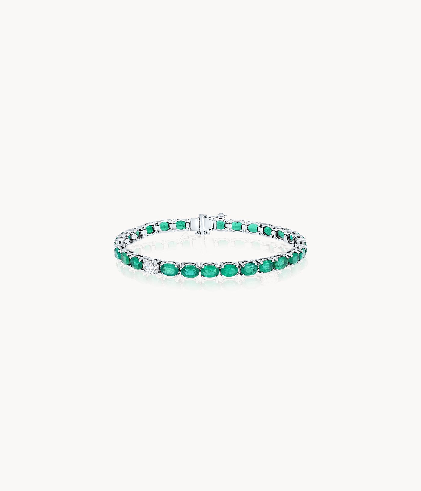 Oval Emerald Bracelet