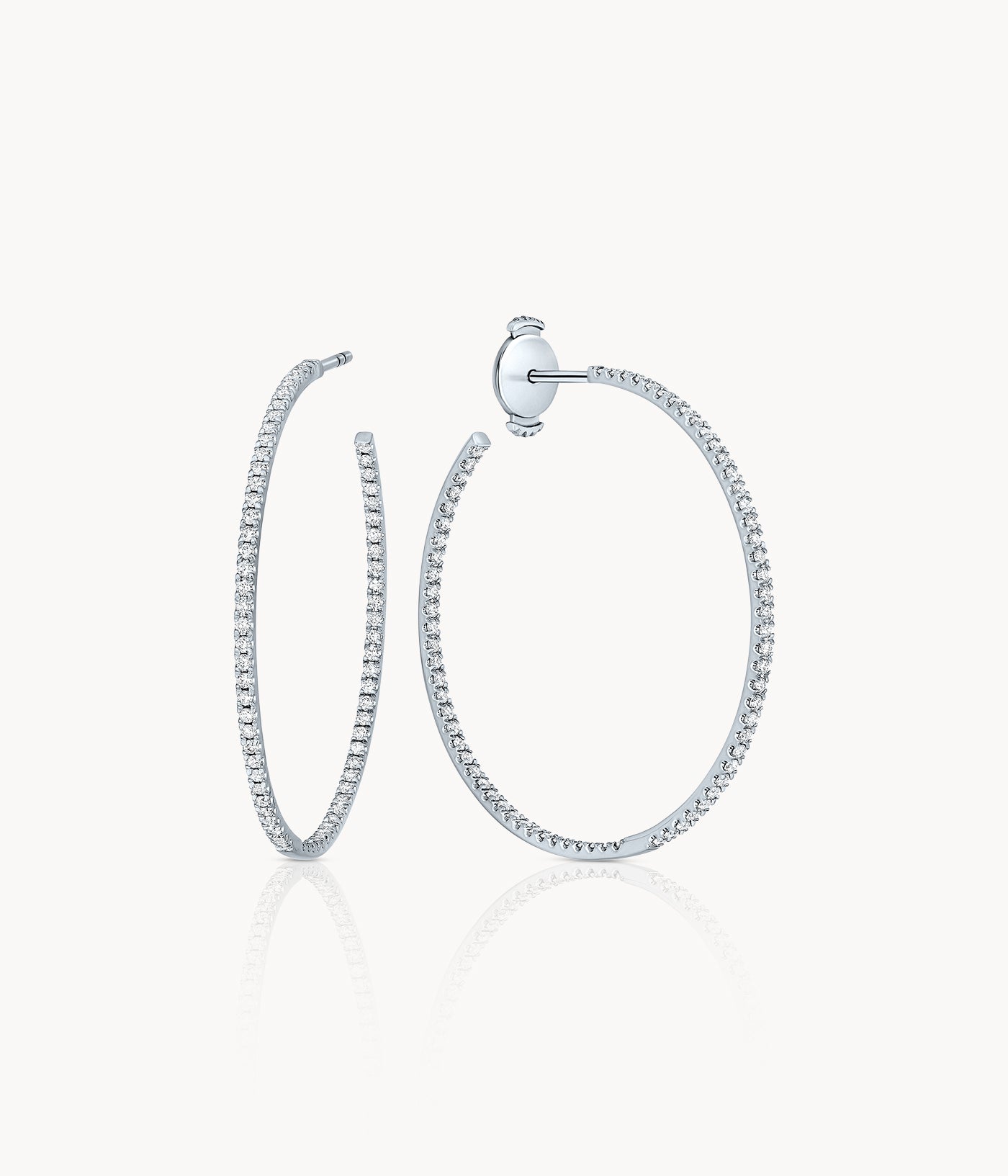 Diamond Hoop Earrings