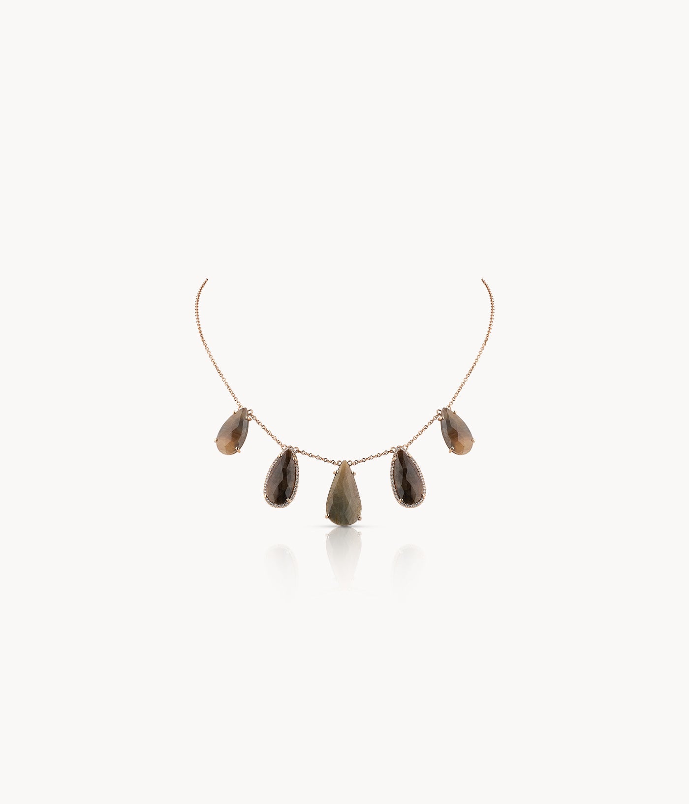 Brown Sapphire Necklace