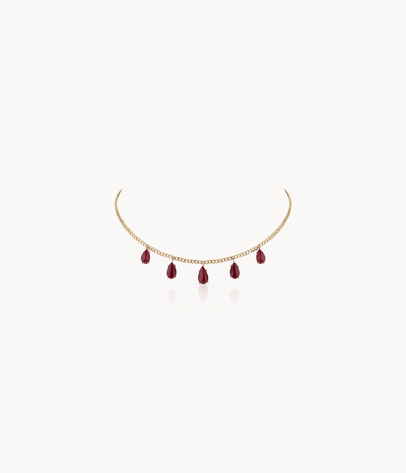 Ruby Drop Necklace