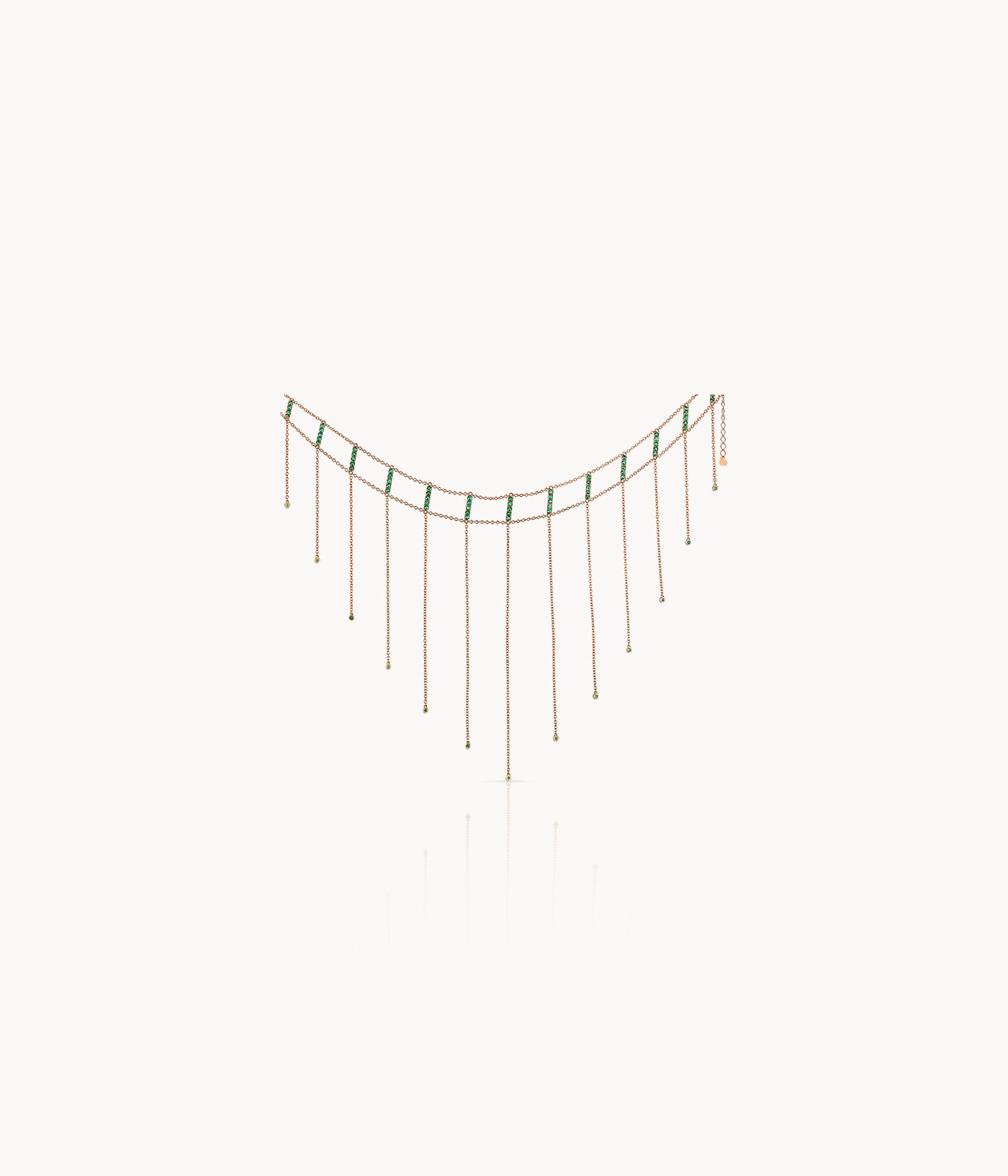 Emerald Rose Gold Choker