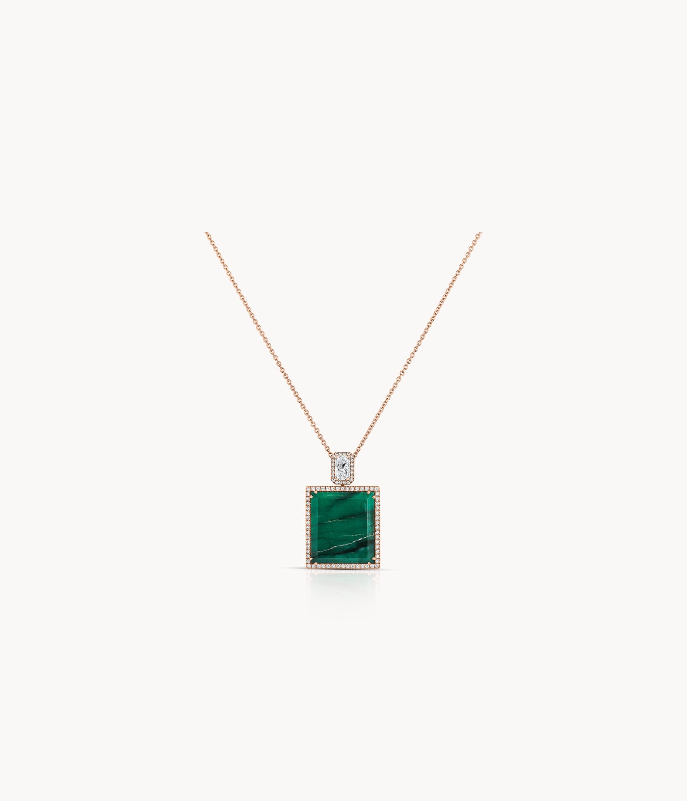 Emerald And Diamond Necklace