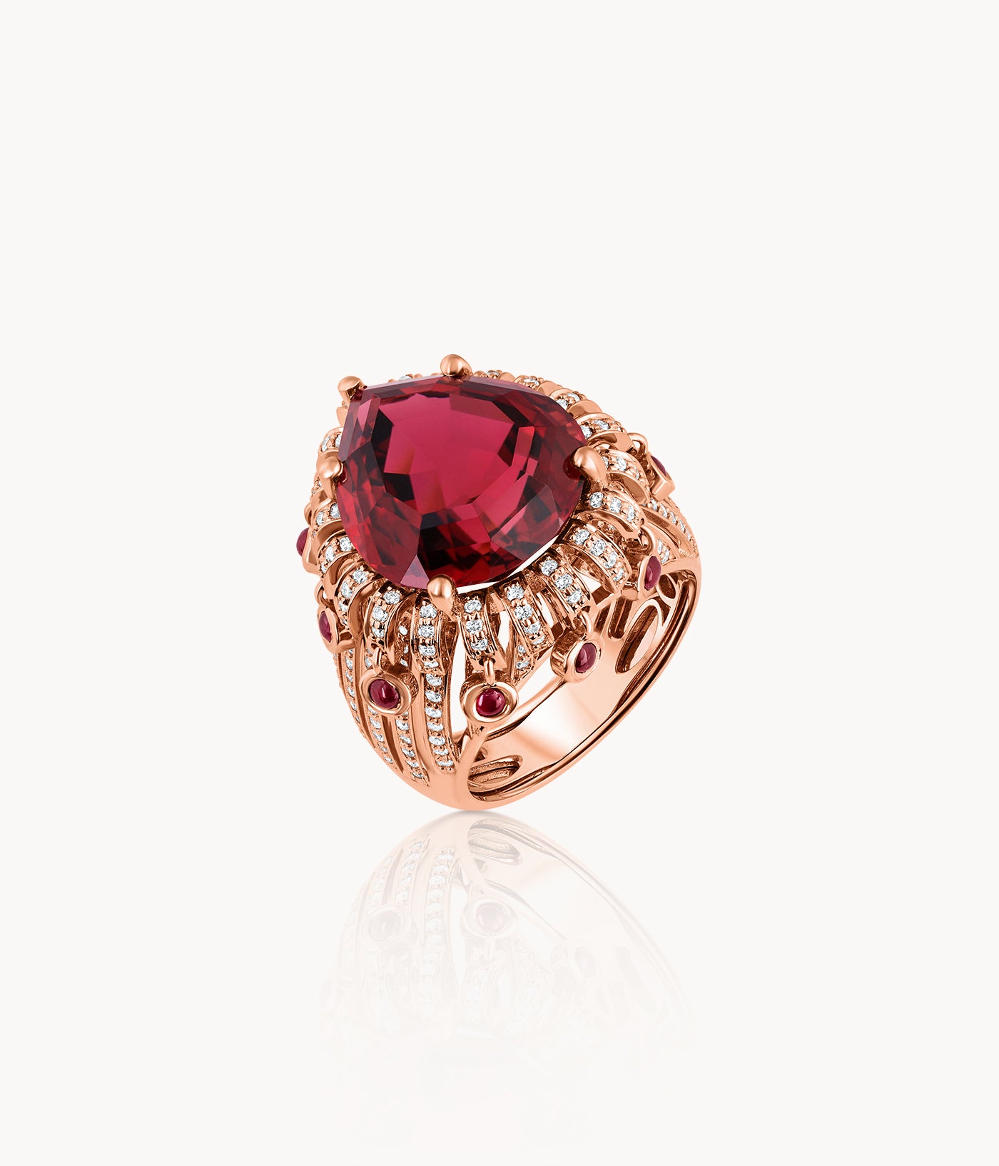 Tourmaline And Diamond Signet Ring