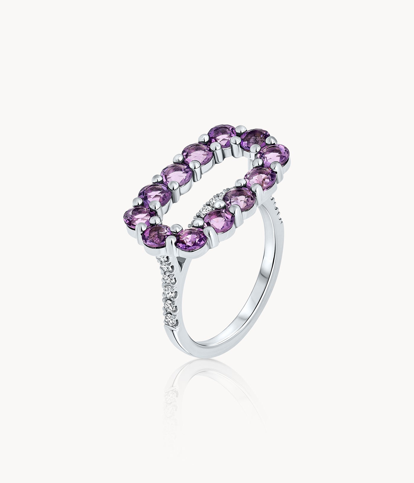 Amethyst Rectangle Ring