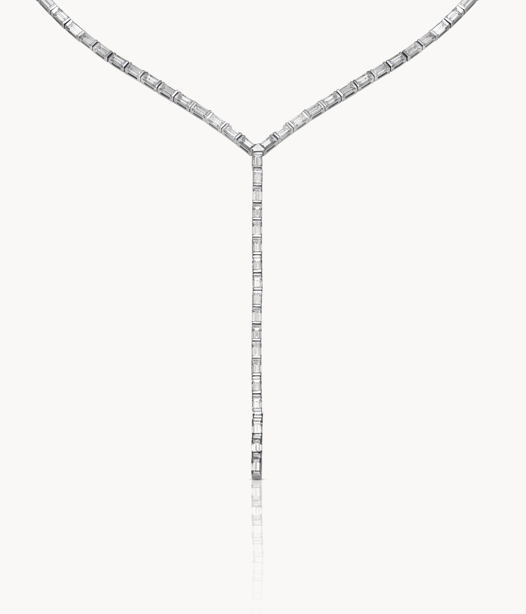 Baguette Diamond Necklace