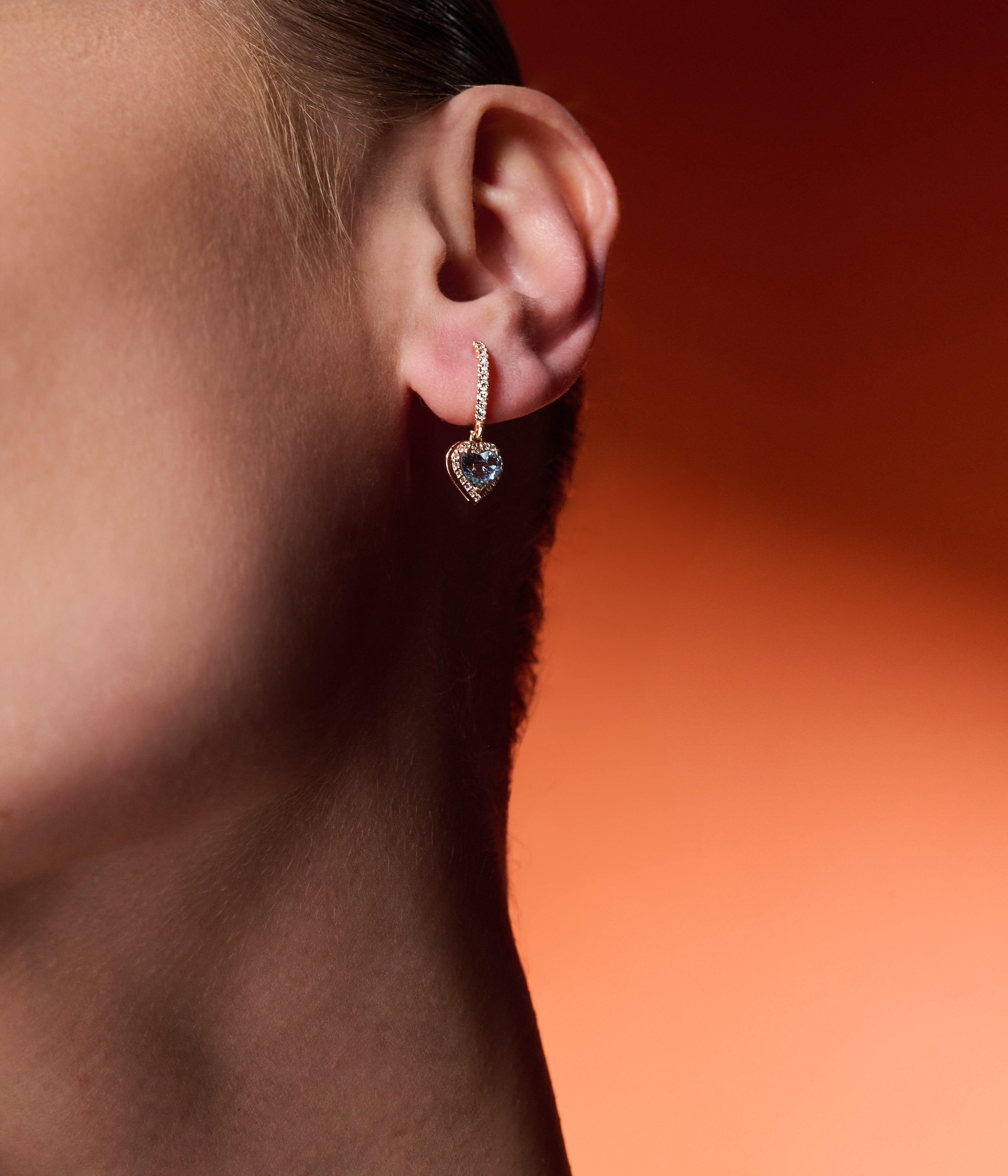 Aquamarine And Diamond Earrings