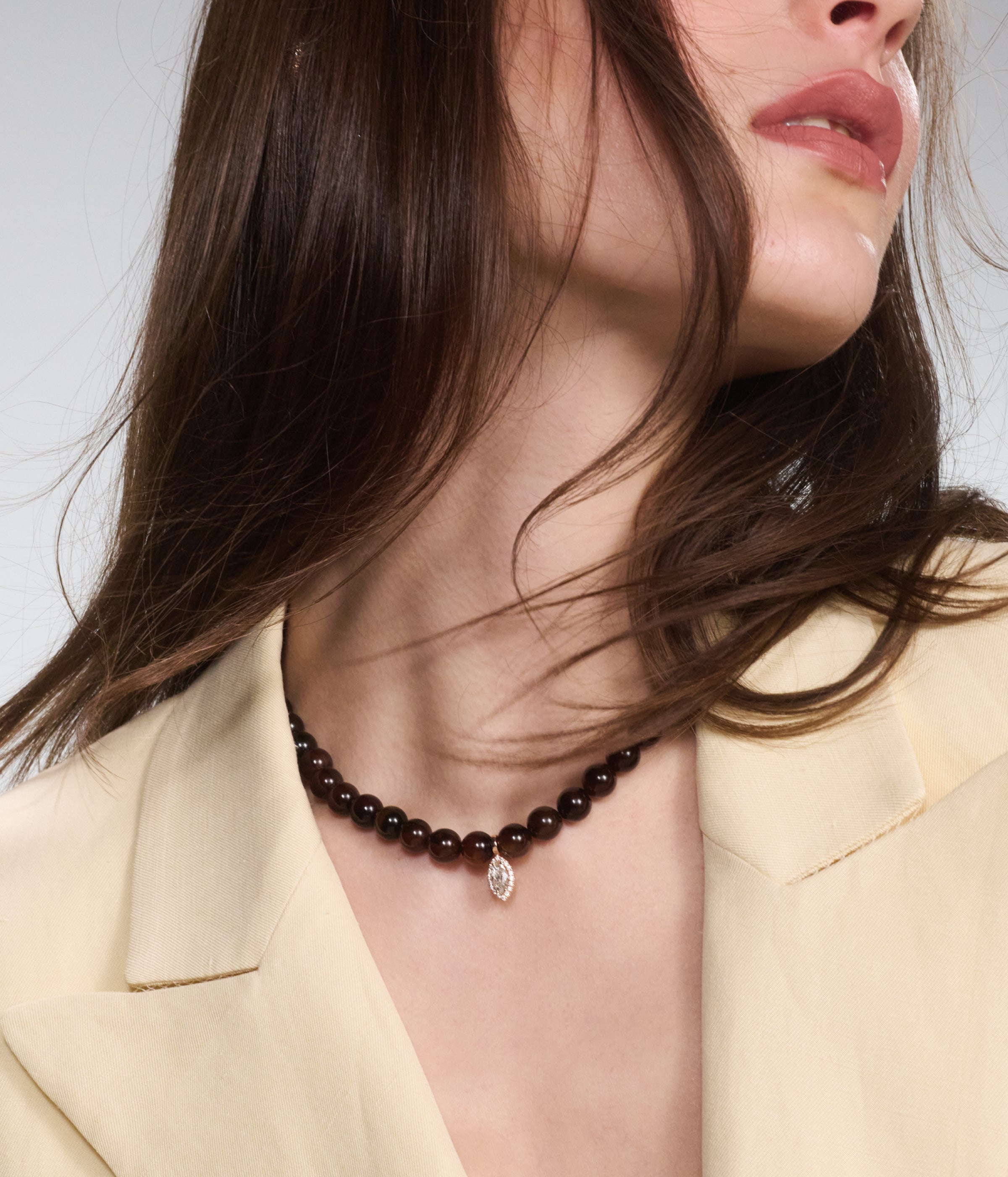 Marquise Shape Diamond Necklace