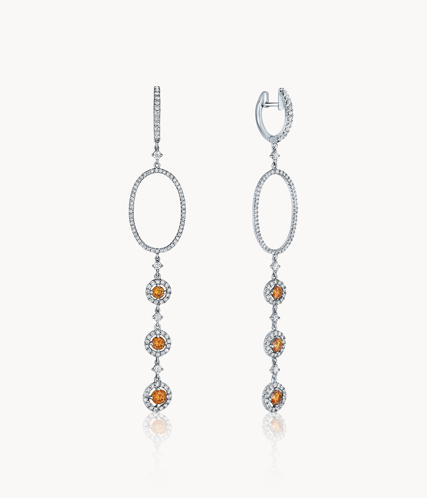Long Diamond Earrings