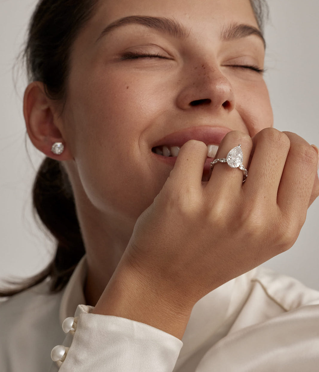 Pear And Marquise Diamond Ring