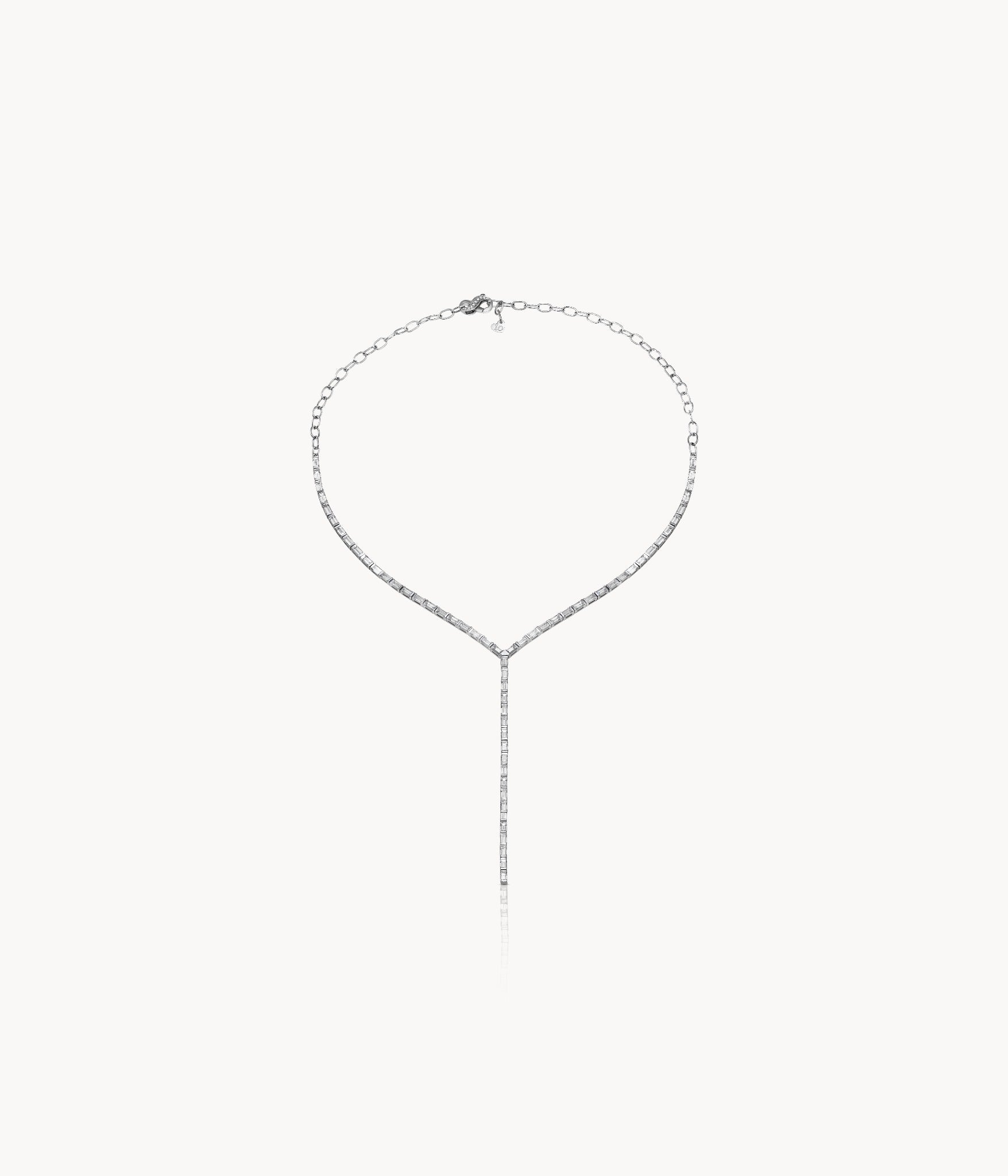 Baguette Diamond Necklace