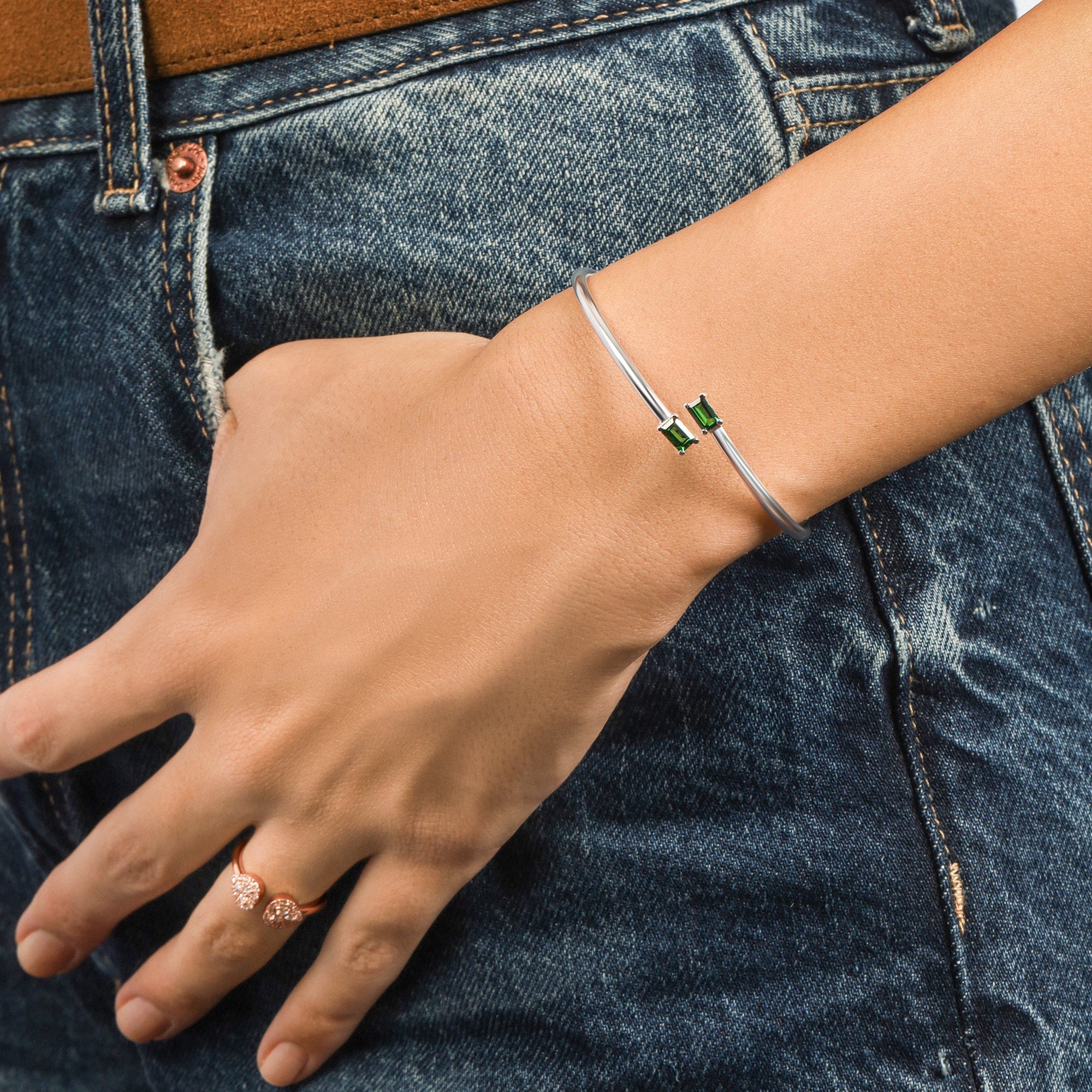 Green Garnet Cuff