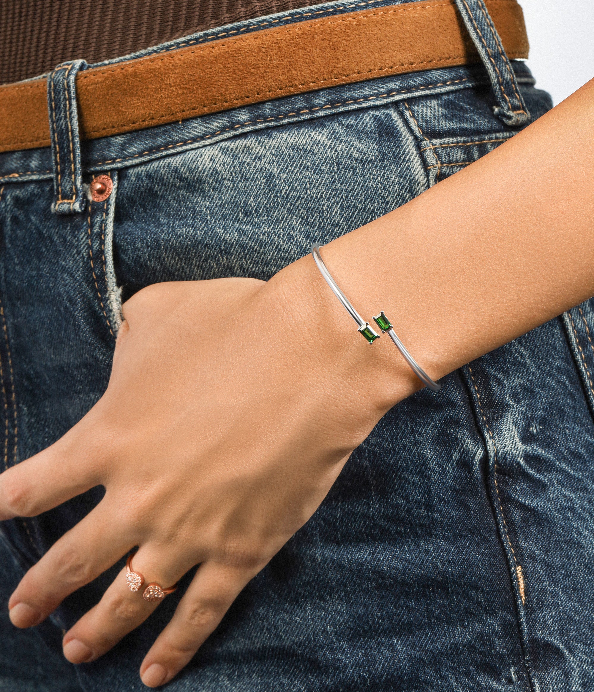 Green Garnet Cuff