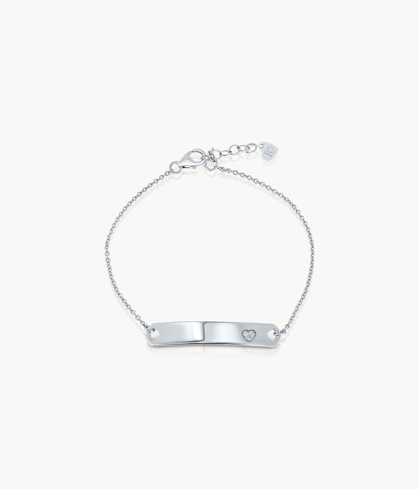 Plate Bracelet With Diamonds
