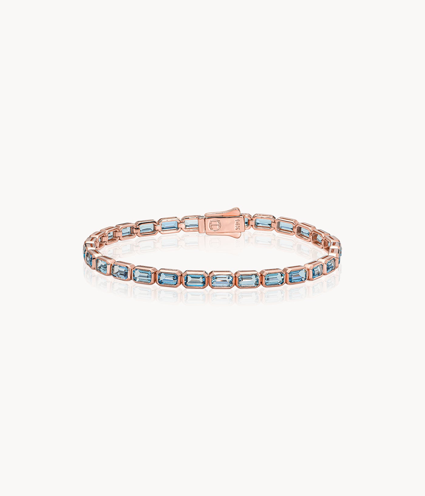 Aquamarine Line Bracelet
