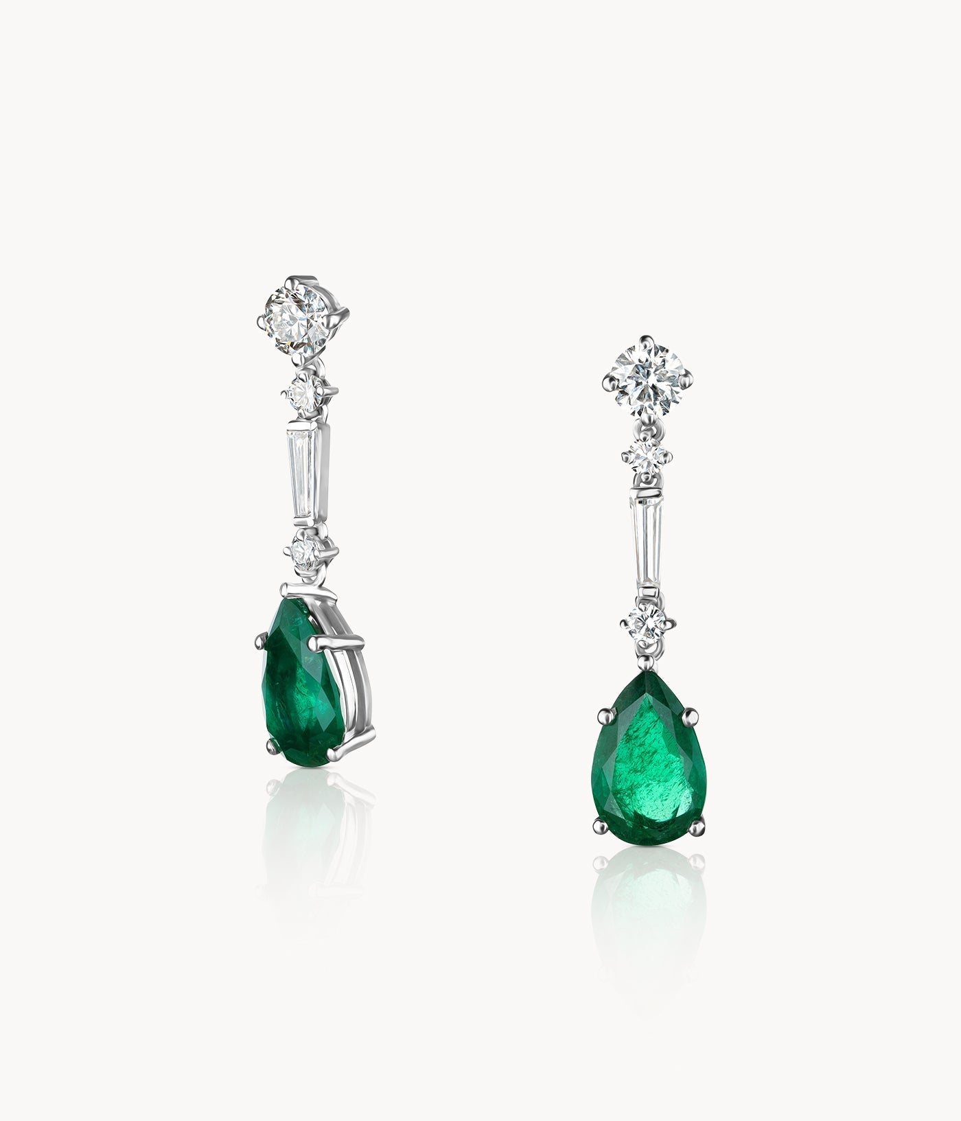 Green Emerald Earrings