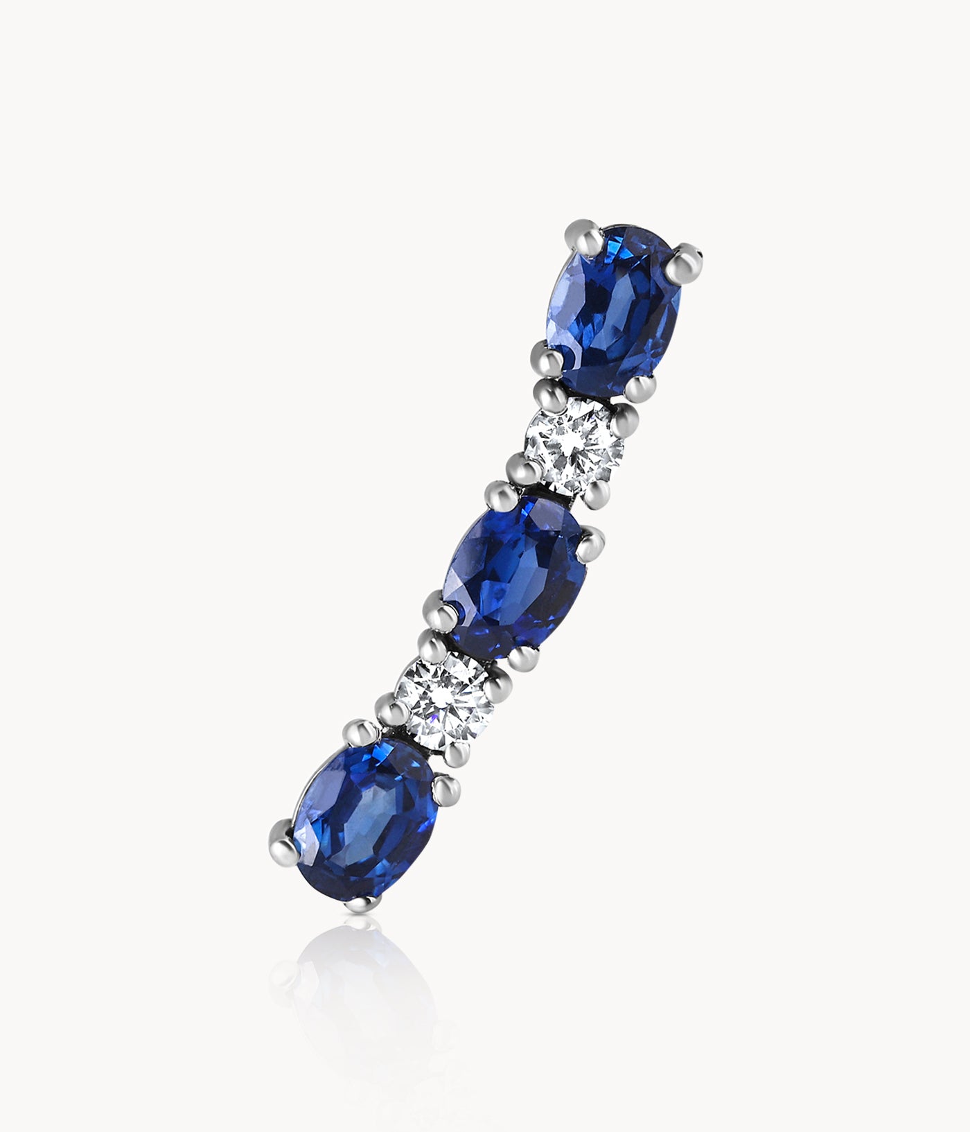 Single Sapphire Ear Crawler