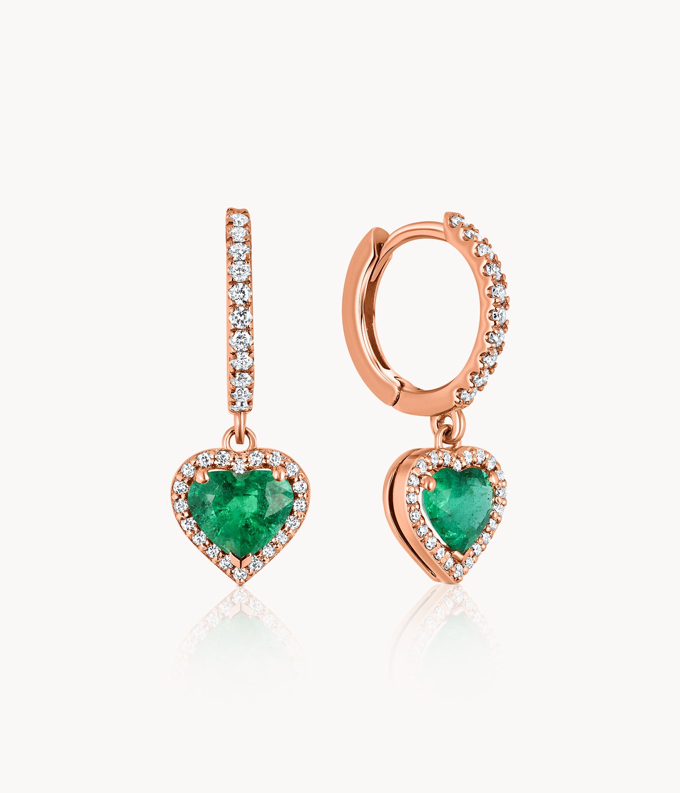 Emerald And Diamond Earrings