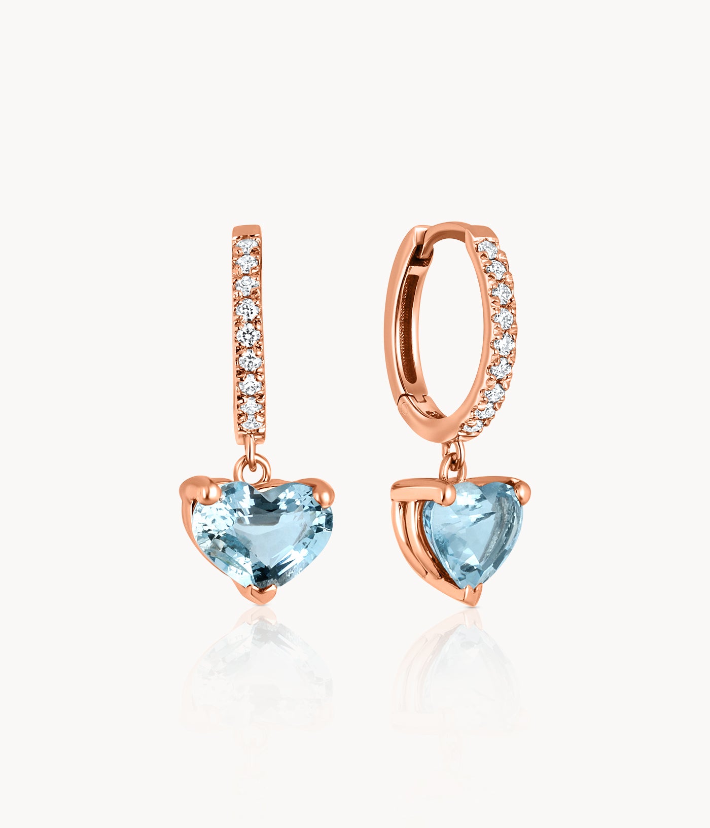 Aquamarine And Diamond Earrings