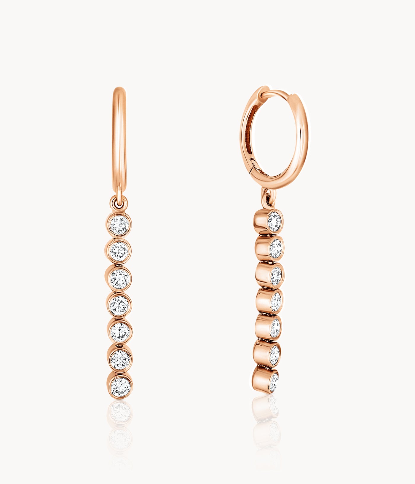Gypsy Drop Earrings With Diamonds