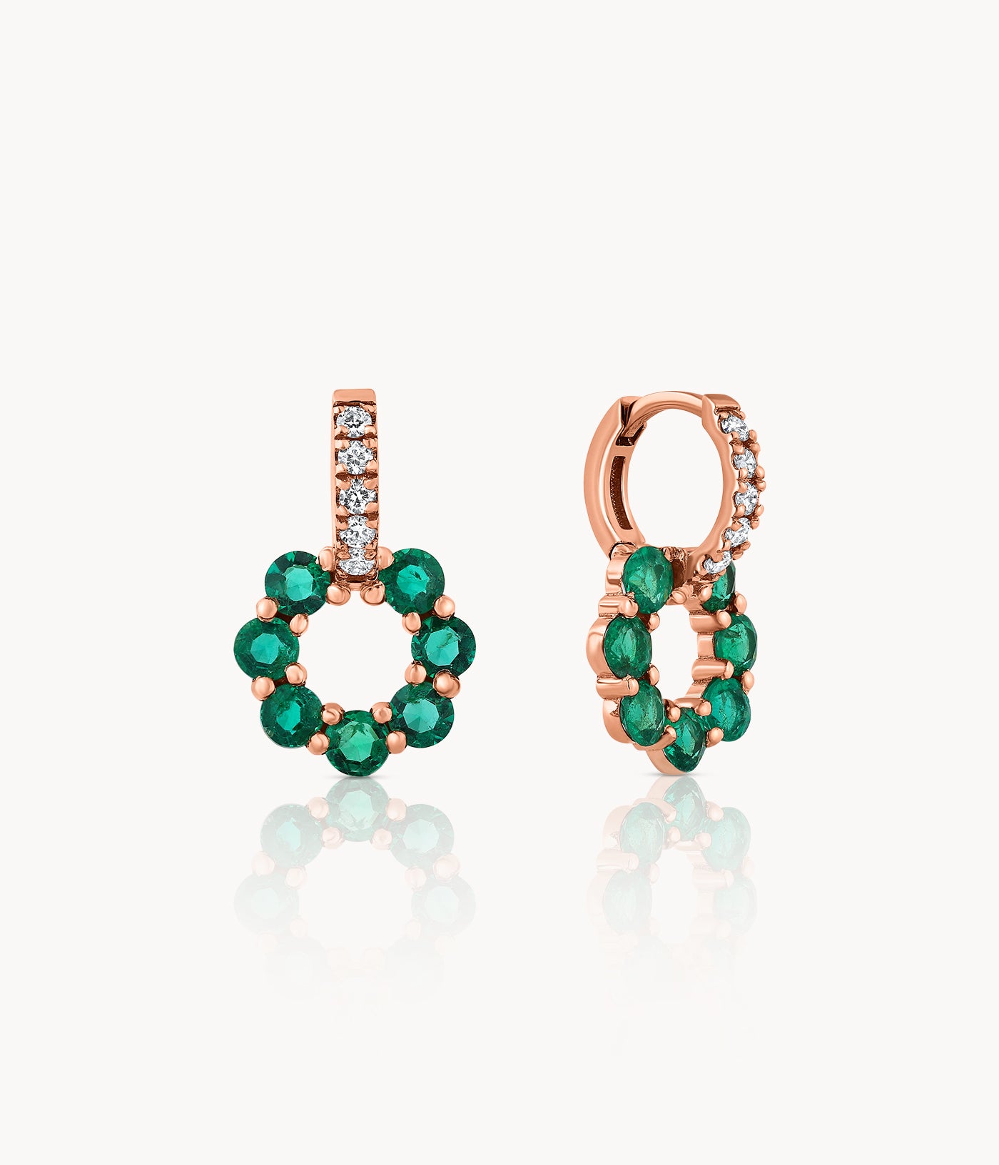 Gypsy Emerald Hoops