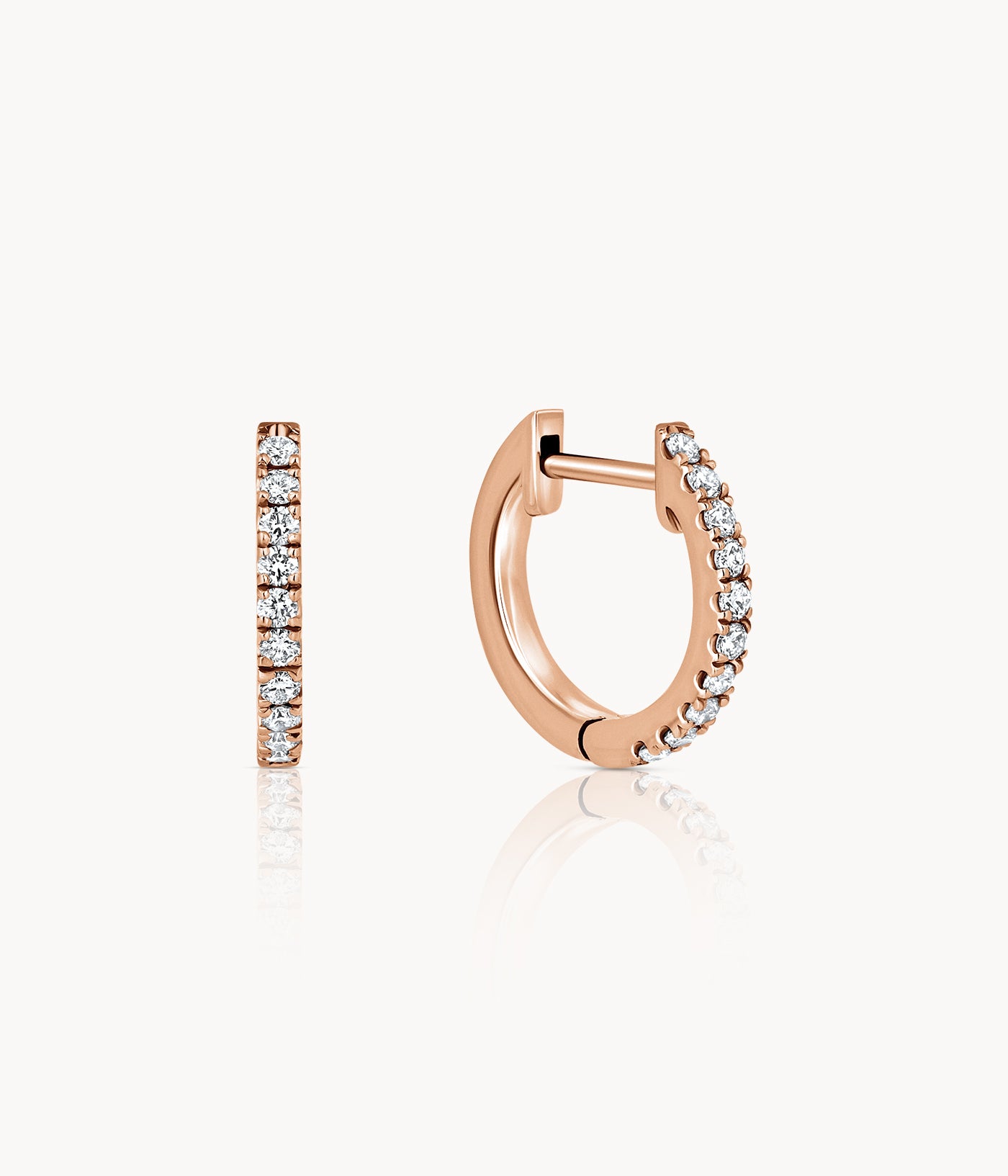 Small Diamond Gypsy Earrings