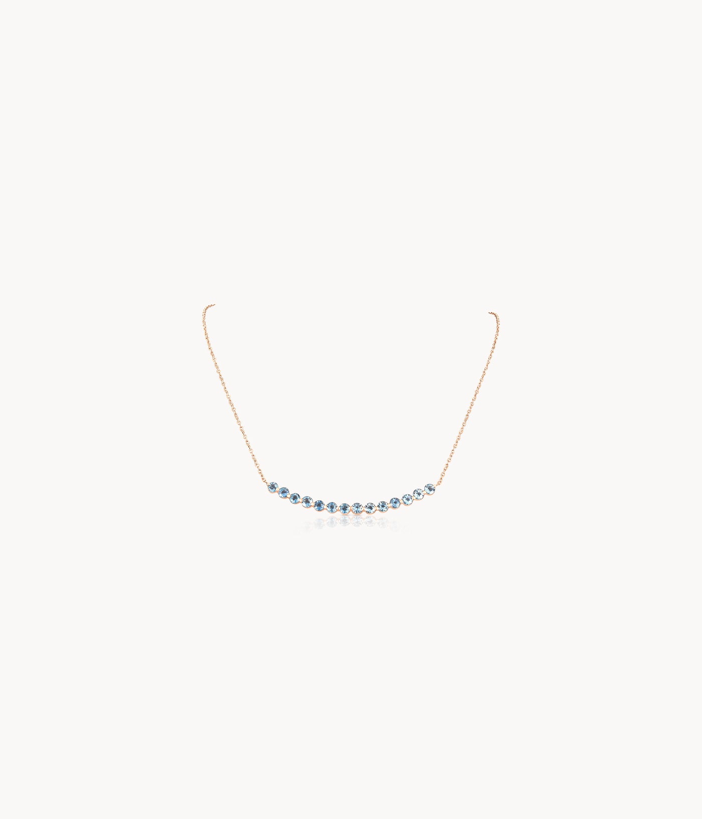 Long Aquamarine Necklace