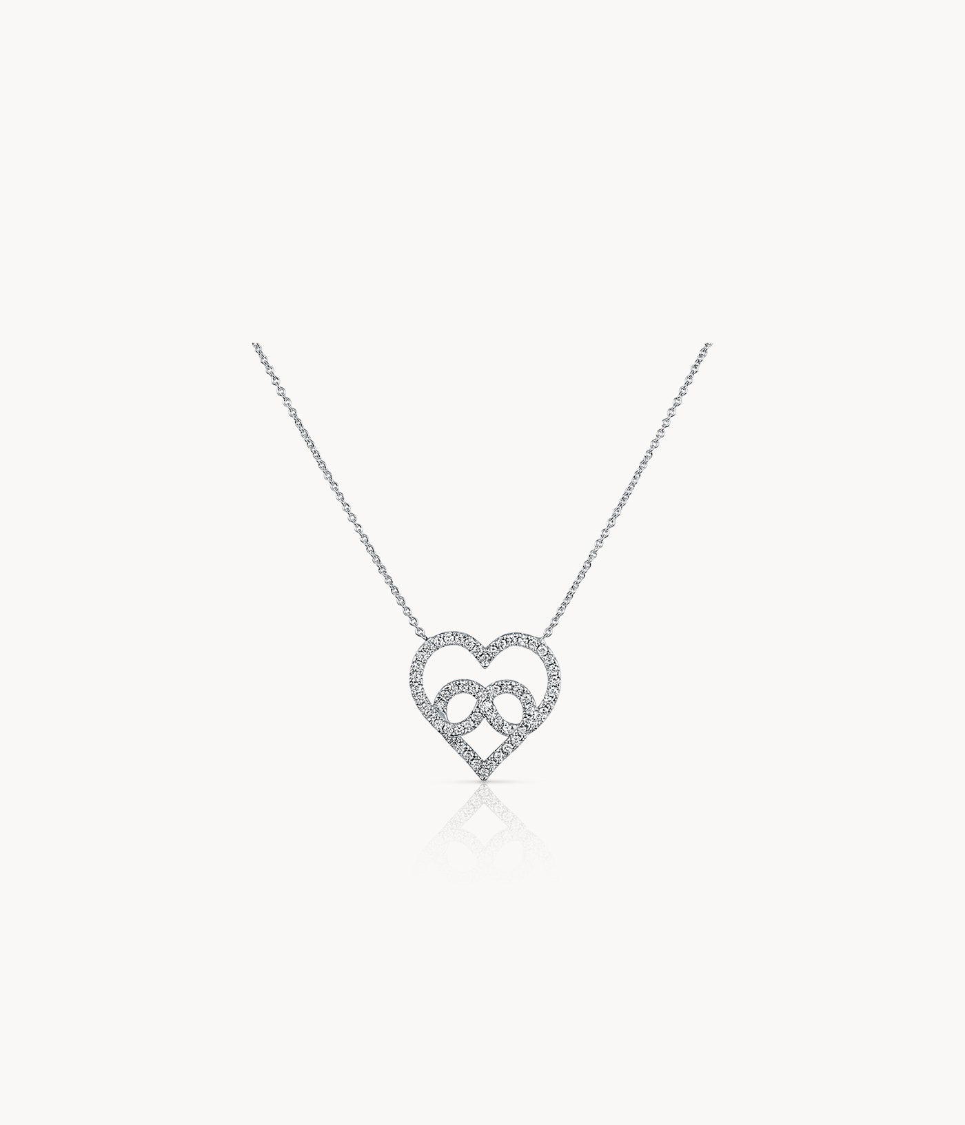 Infinite Heart Diamond Necklace