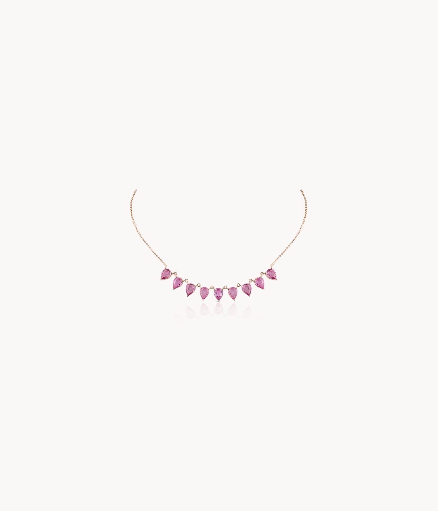 Pink Sapphire Necklace