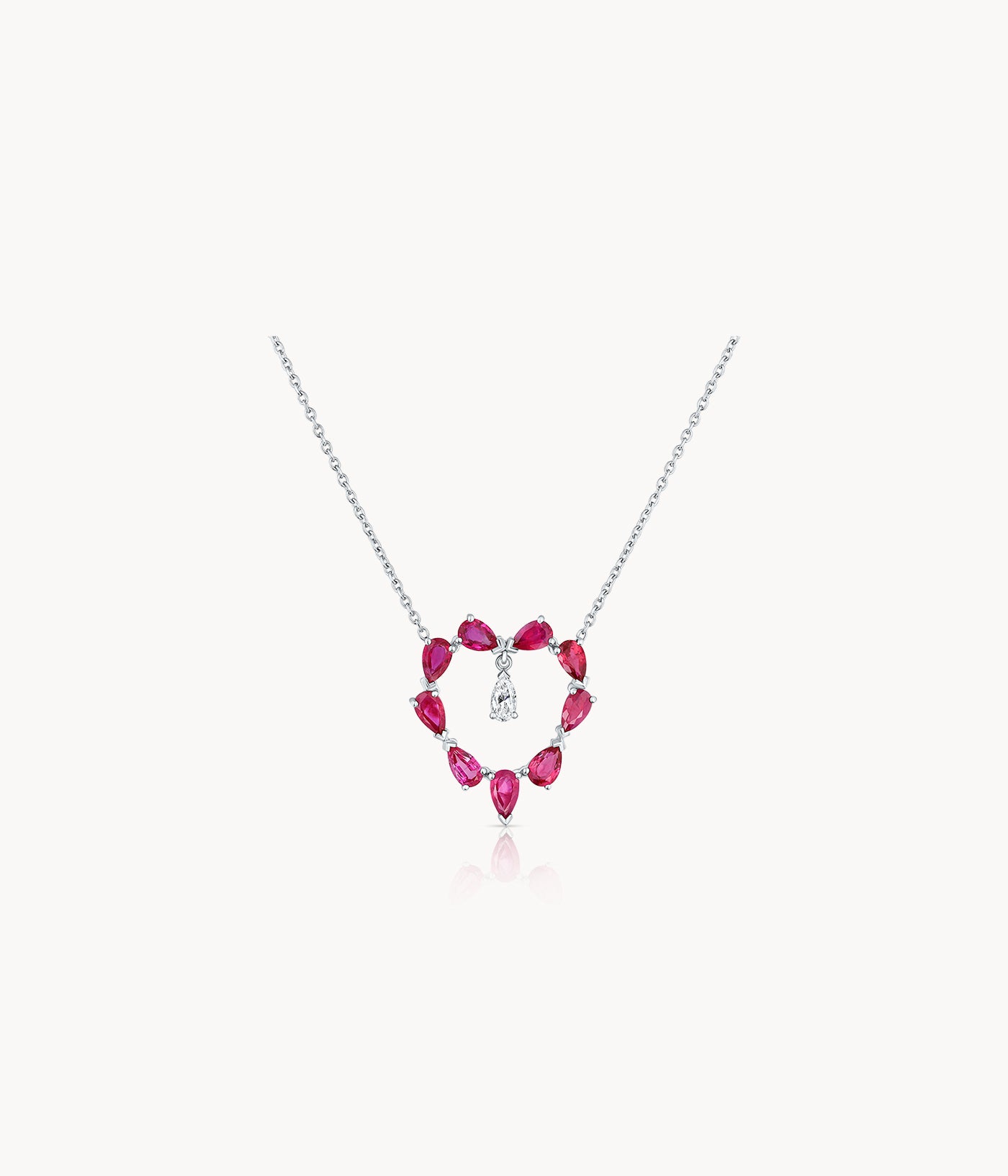 Ruby Heart Necklace