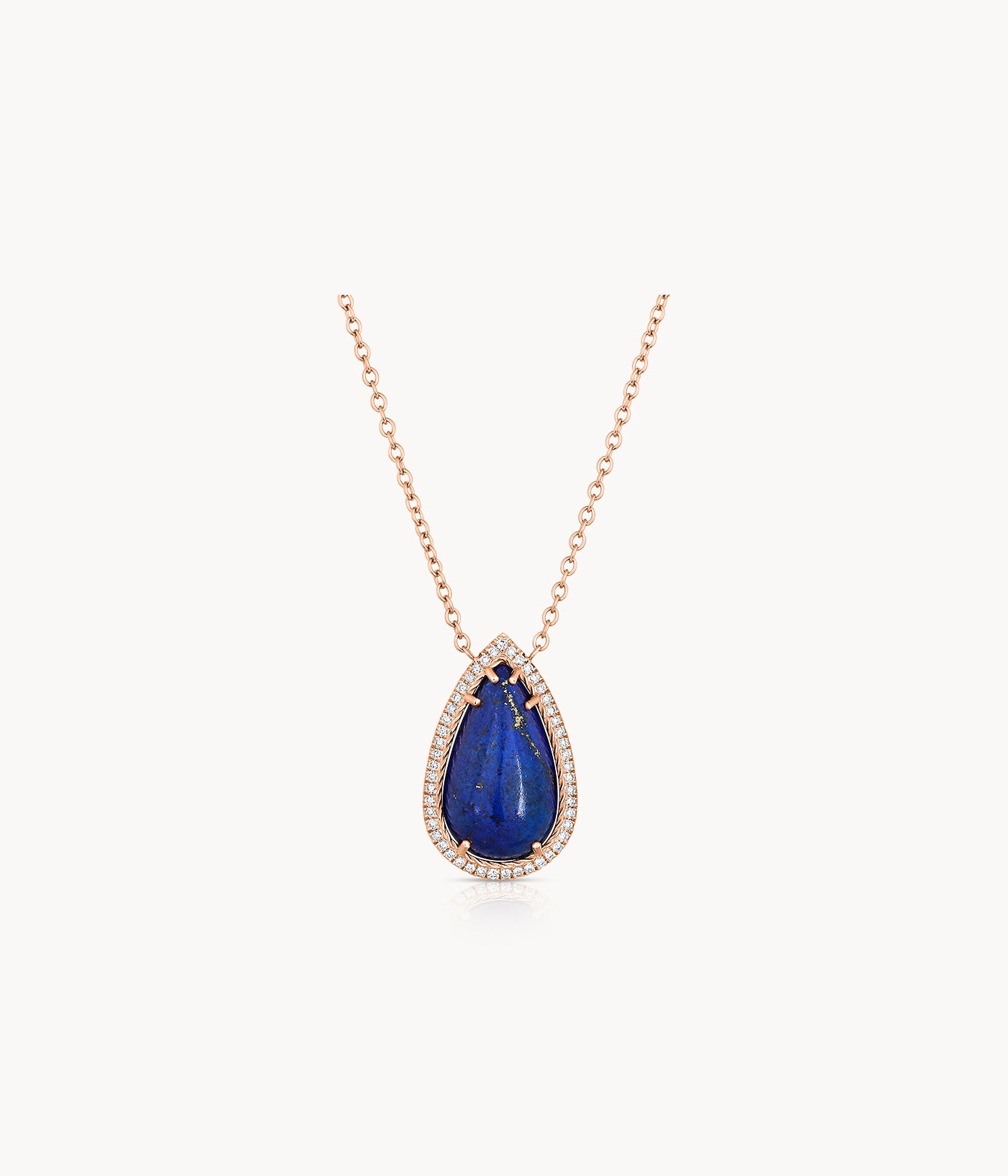 Pear Shape Lapis Necklace