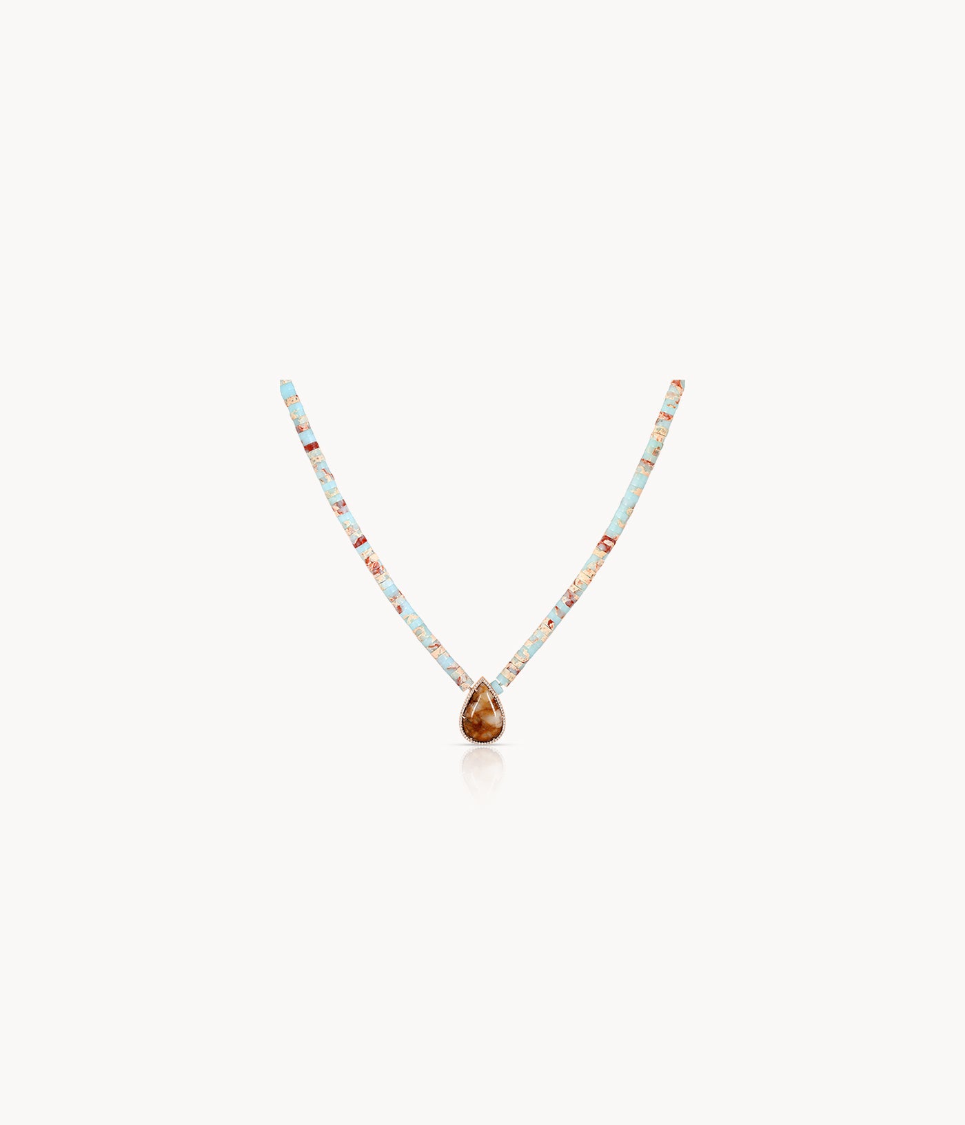 Pear Shape Jasper Necklace