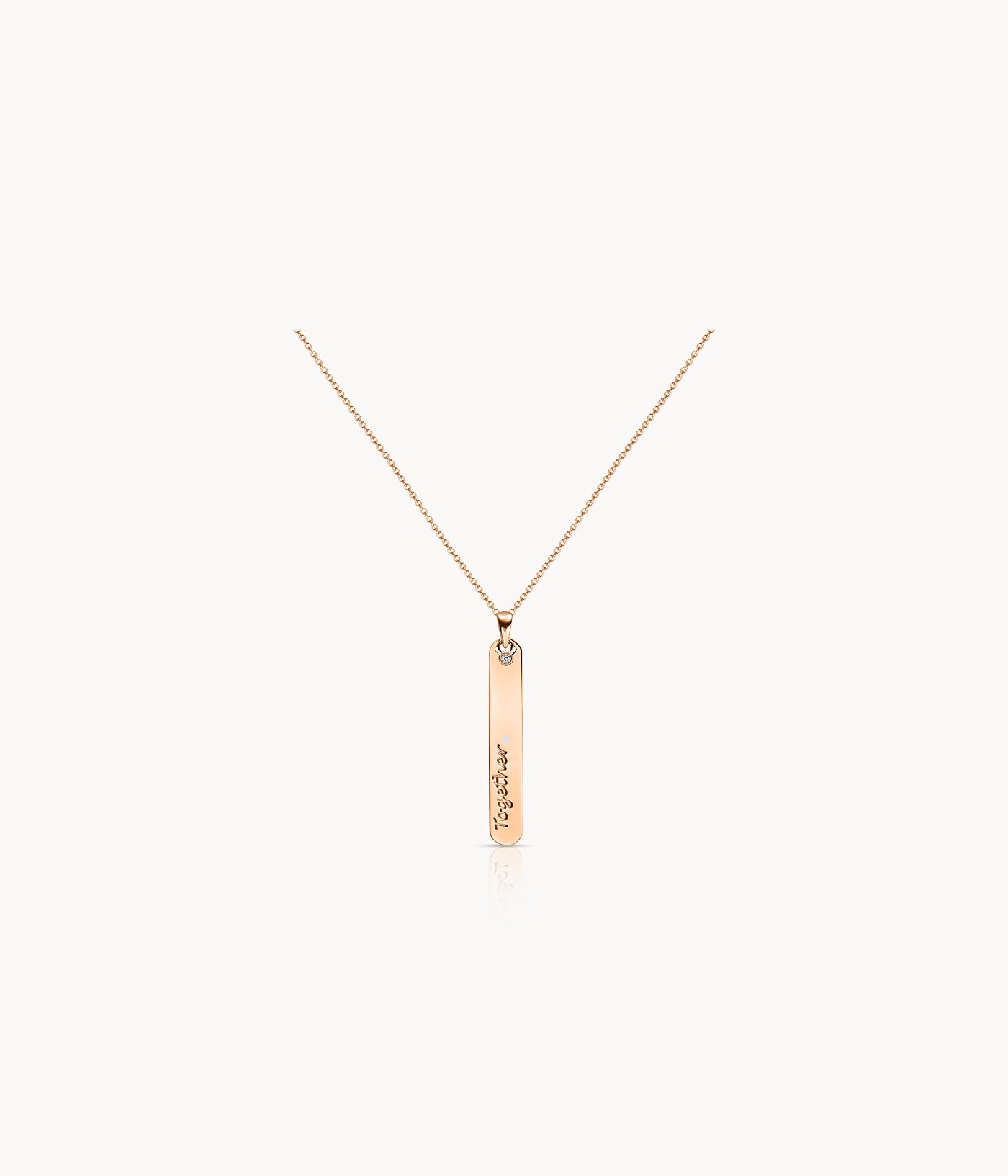 Together Necklace With A Diamond
