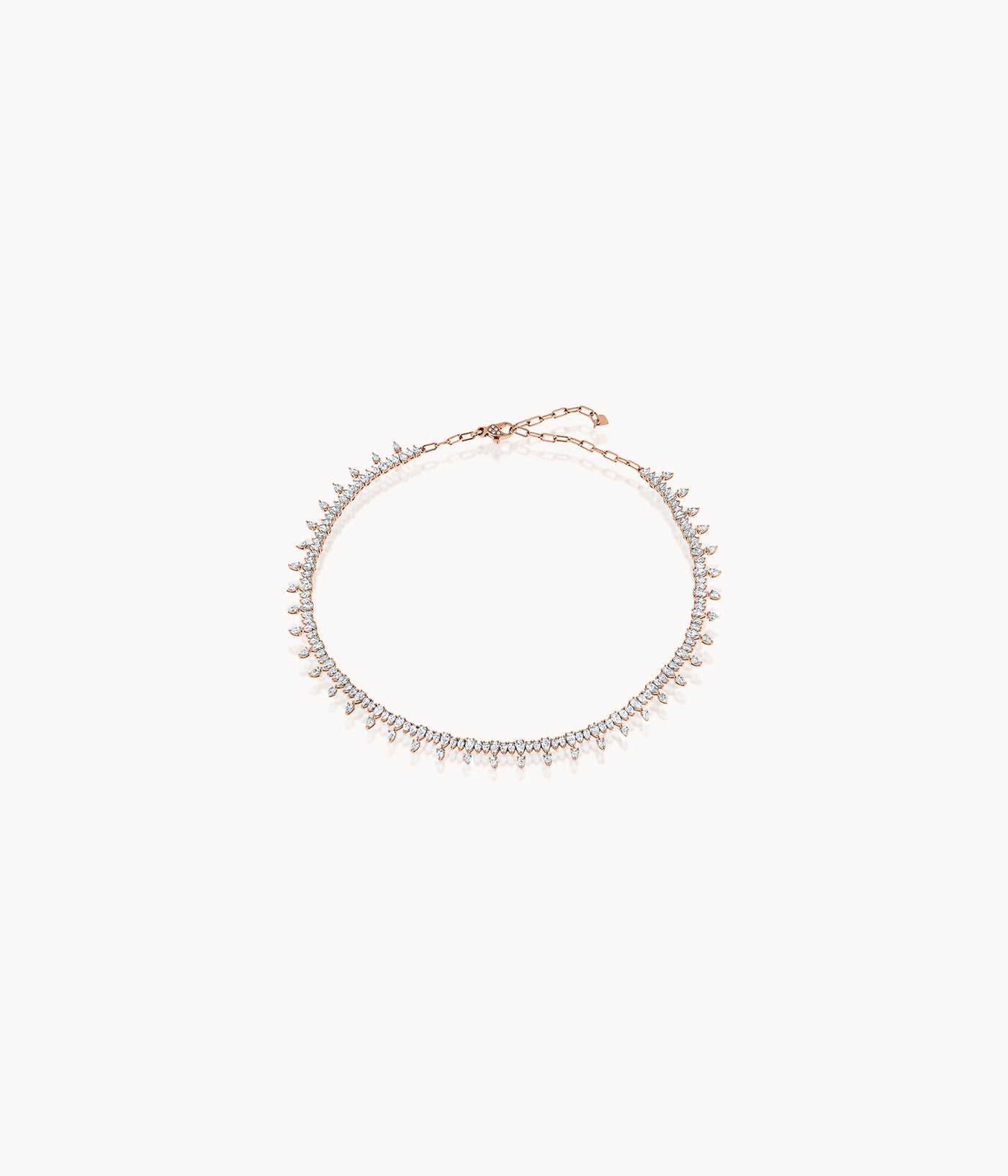 Pear Shape Diamond Necklace