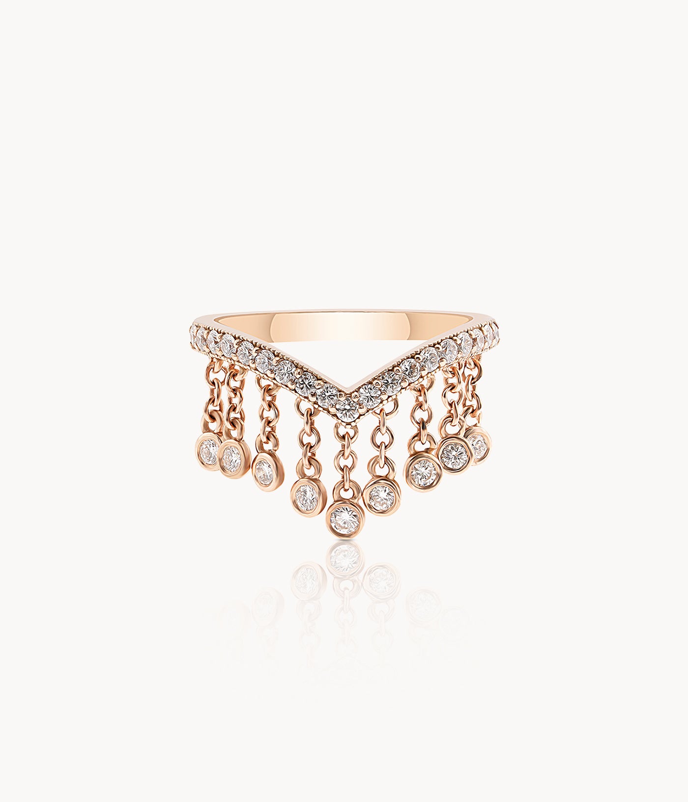 Diamond Pave Shaker Ring