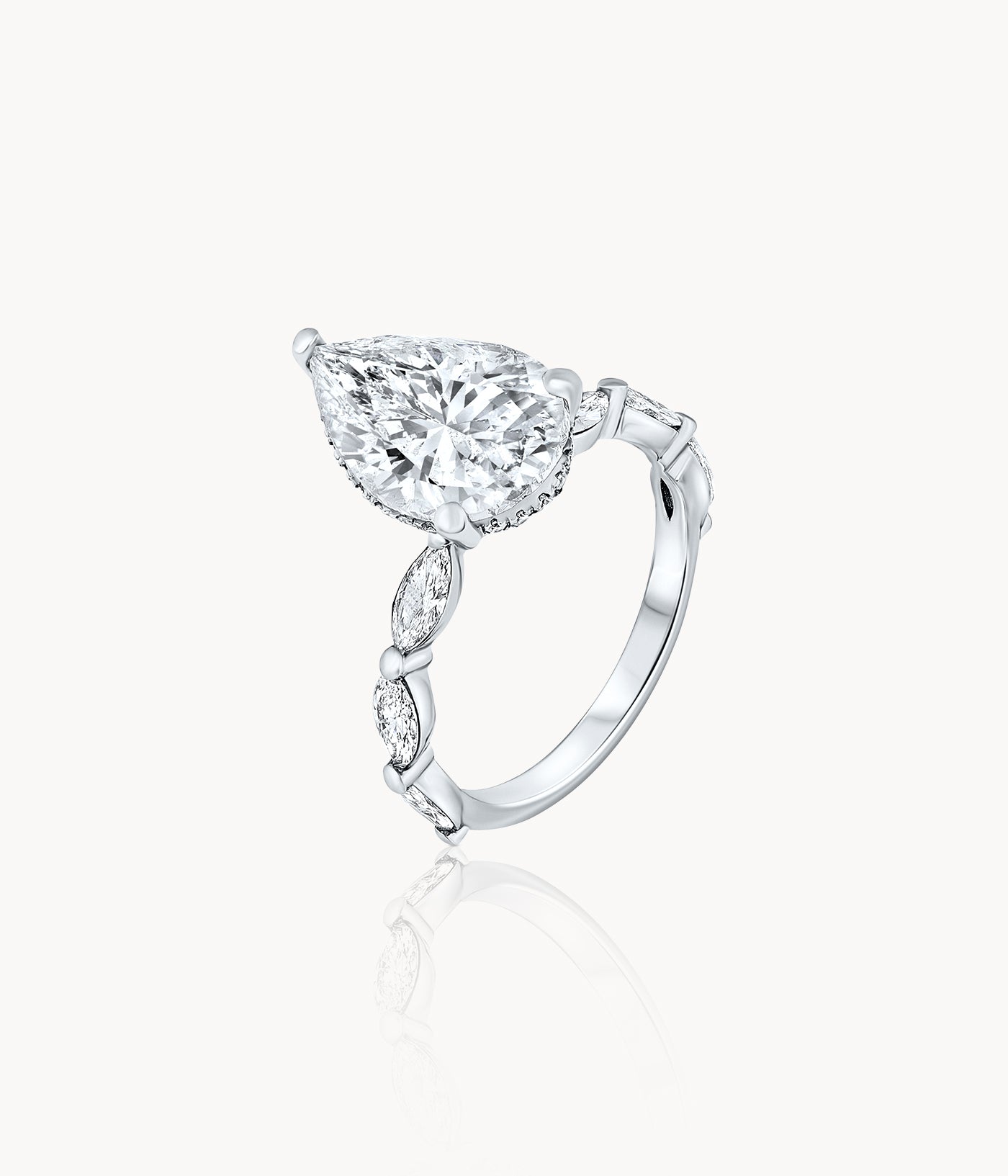 Pear And Marquise Diamond Ring