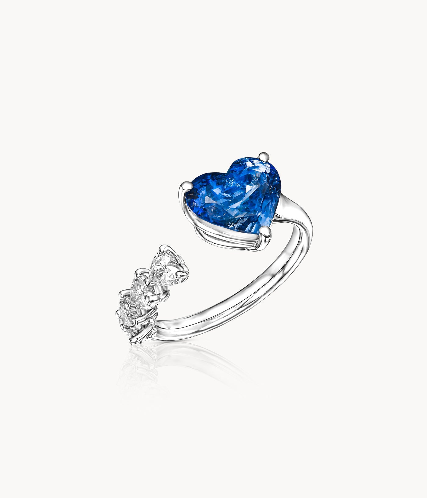 Sapphire And Diamond Wrap Ring