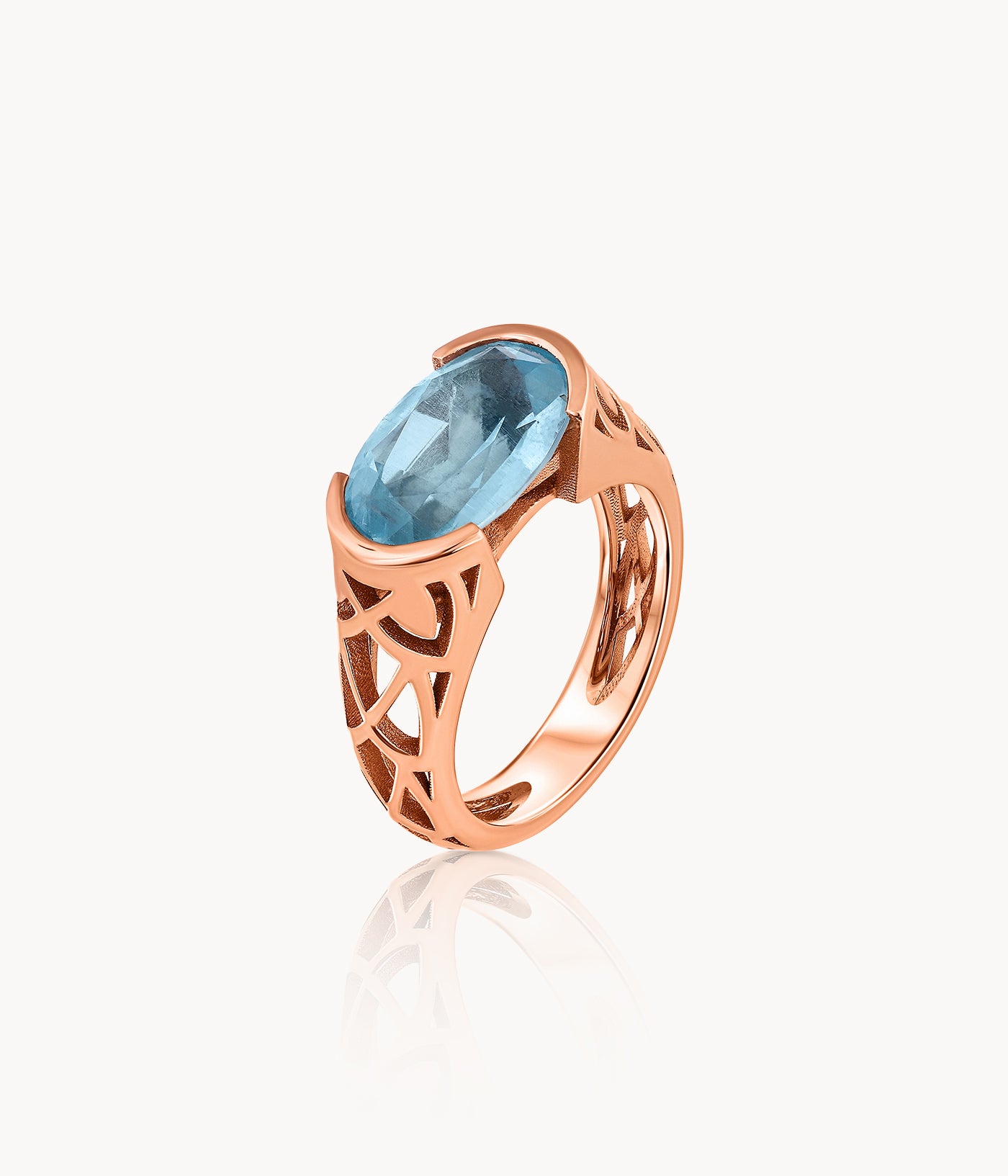 Aquamarine Signet Ring