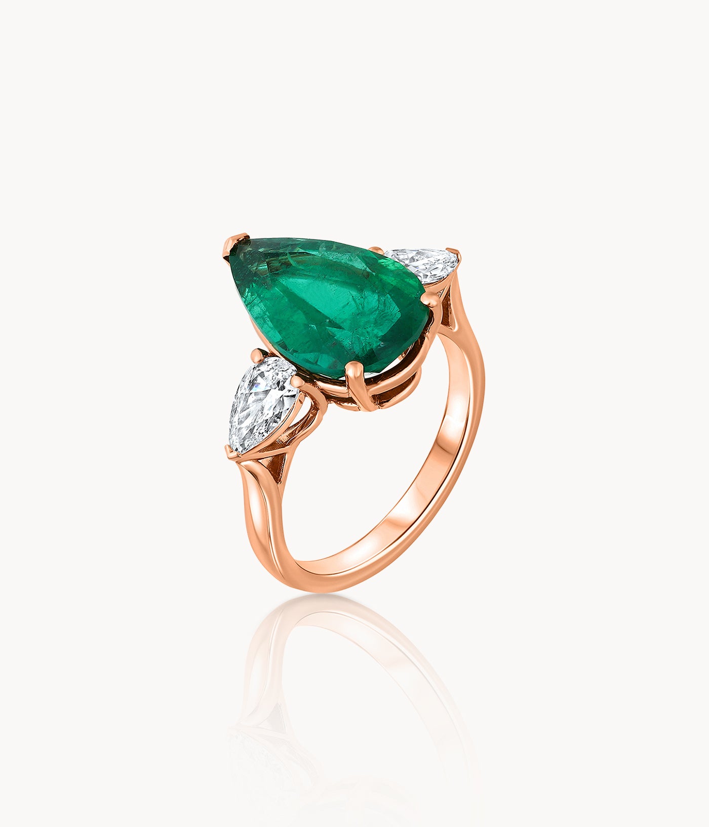 Emerald And Diamond Ring