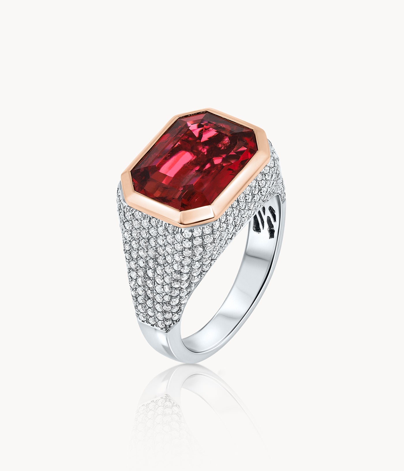 Pinky Tourmaline Ring