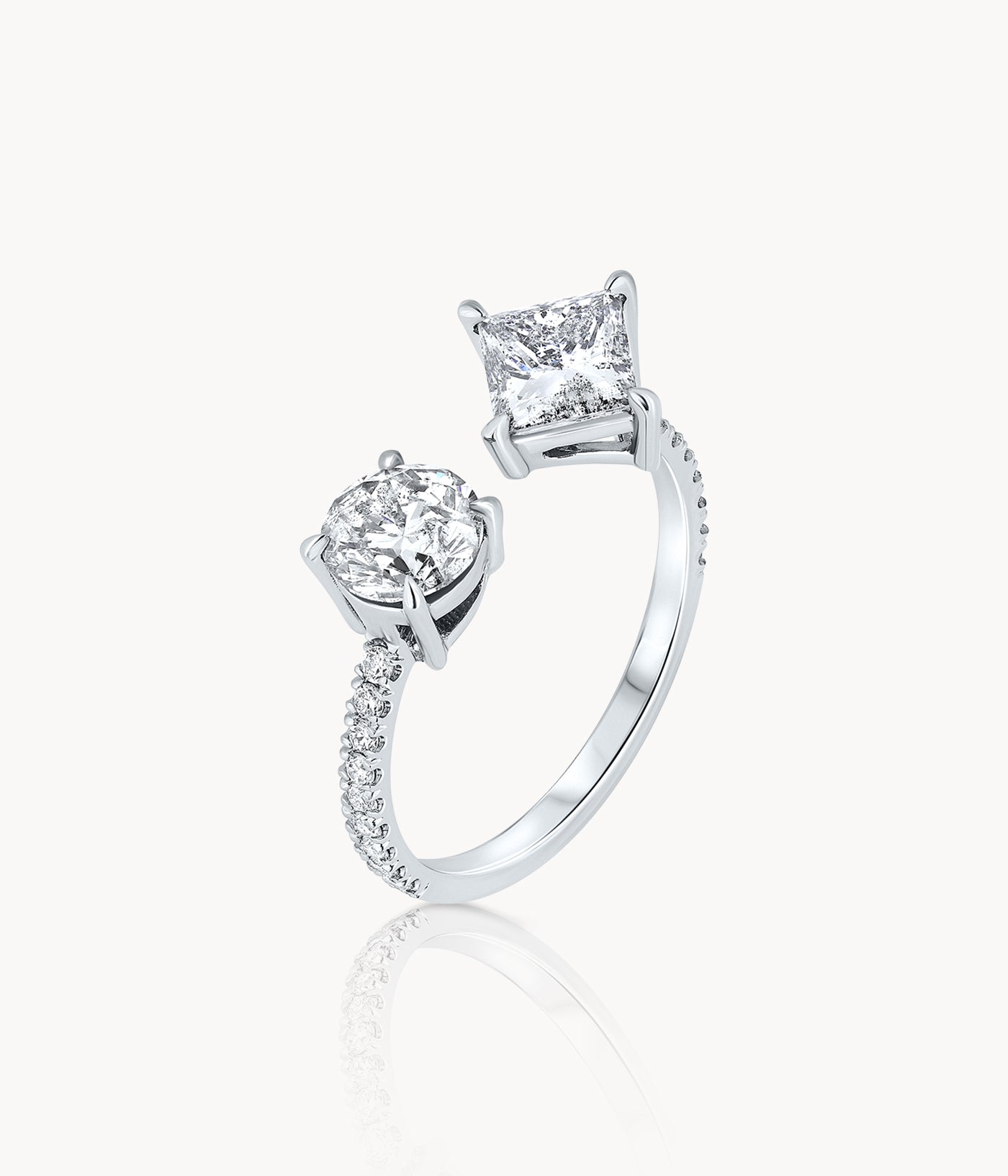 Diamond Open Ring