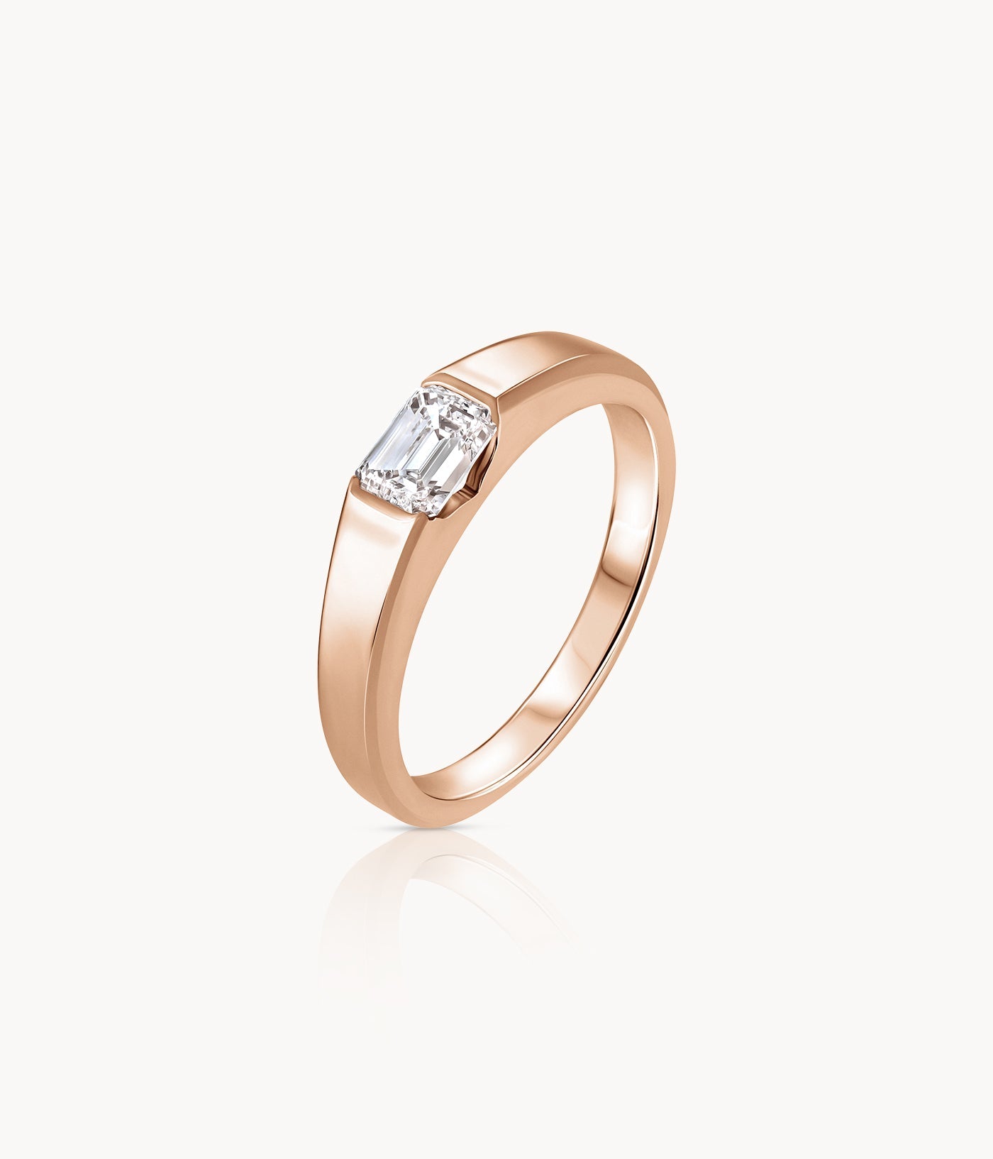 Emerald Cut Diamond Engagement Ring