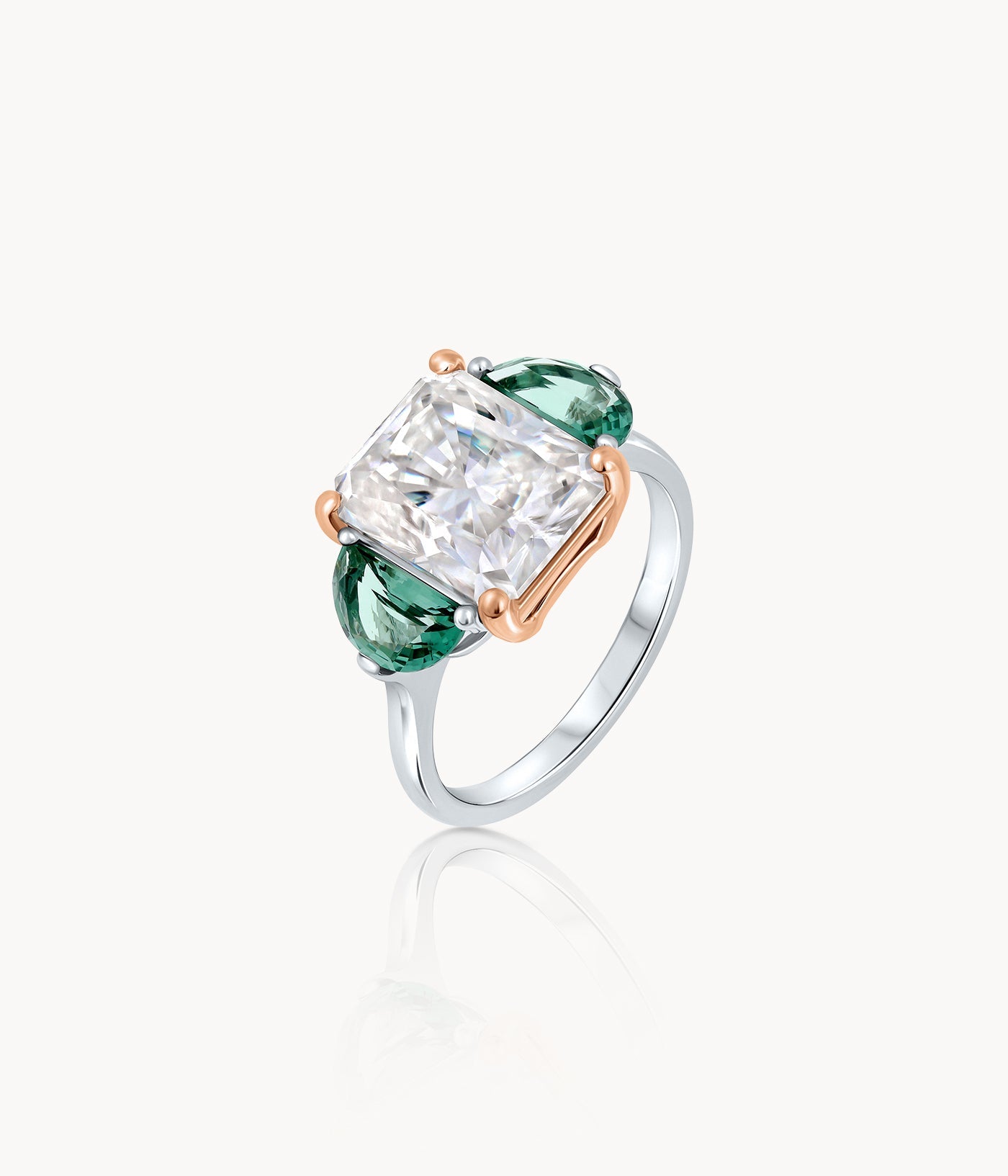 Radiant Moissanite Ring