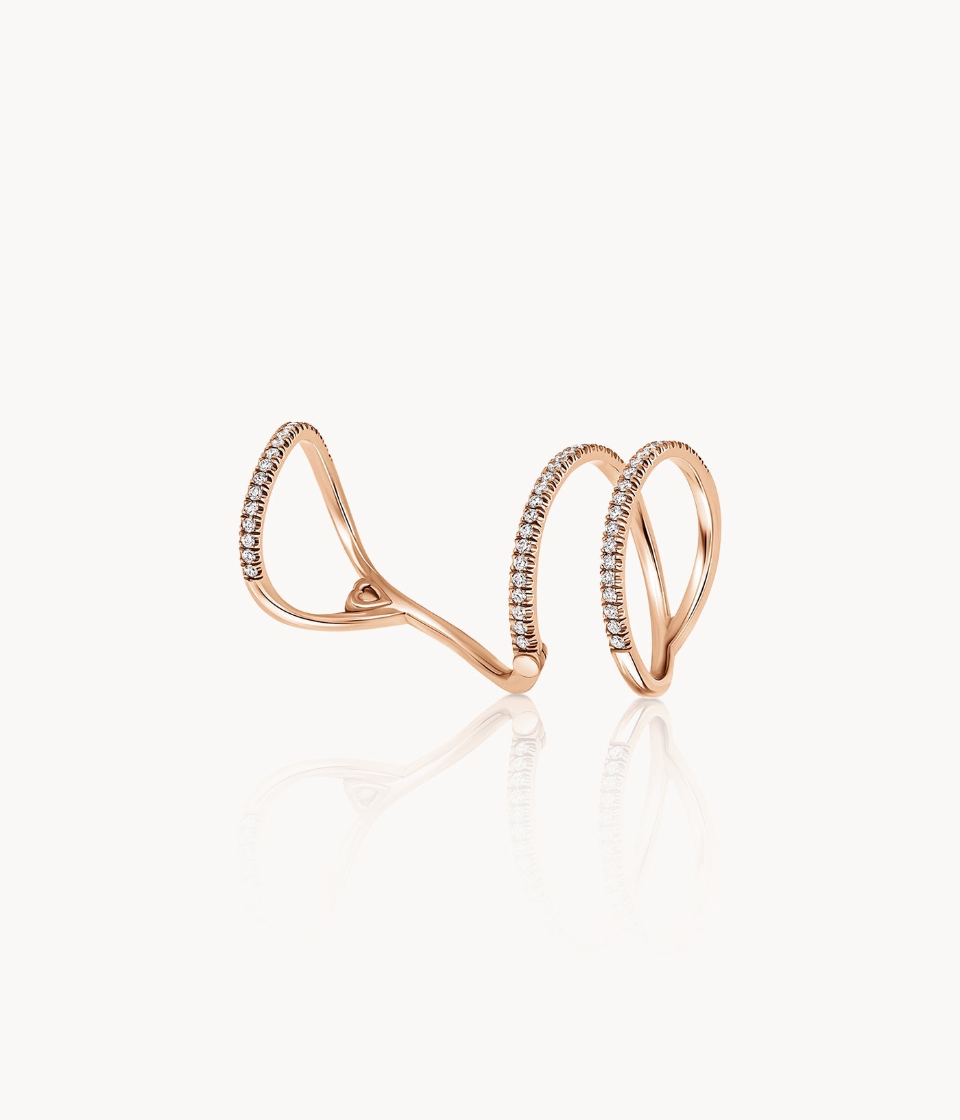 Diamond Spiral Ring