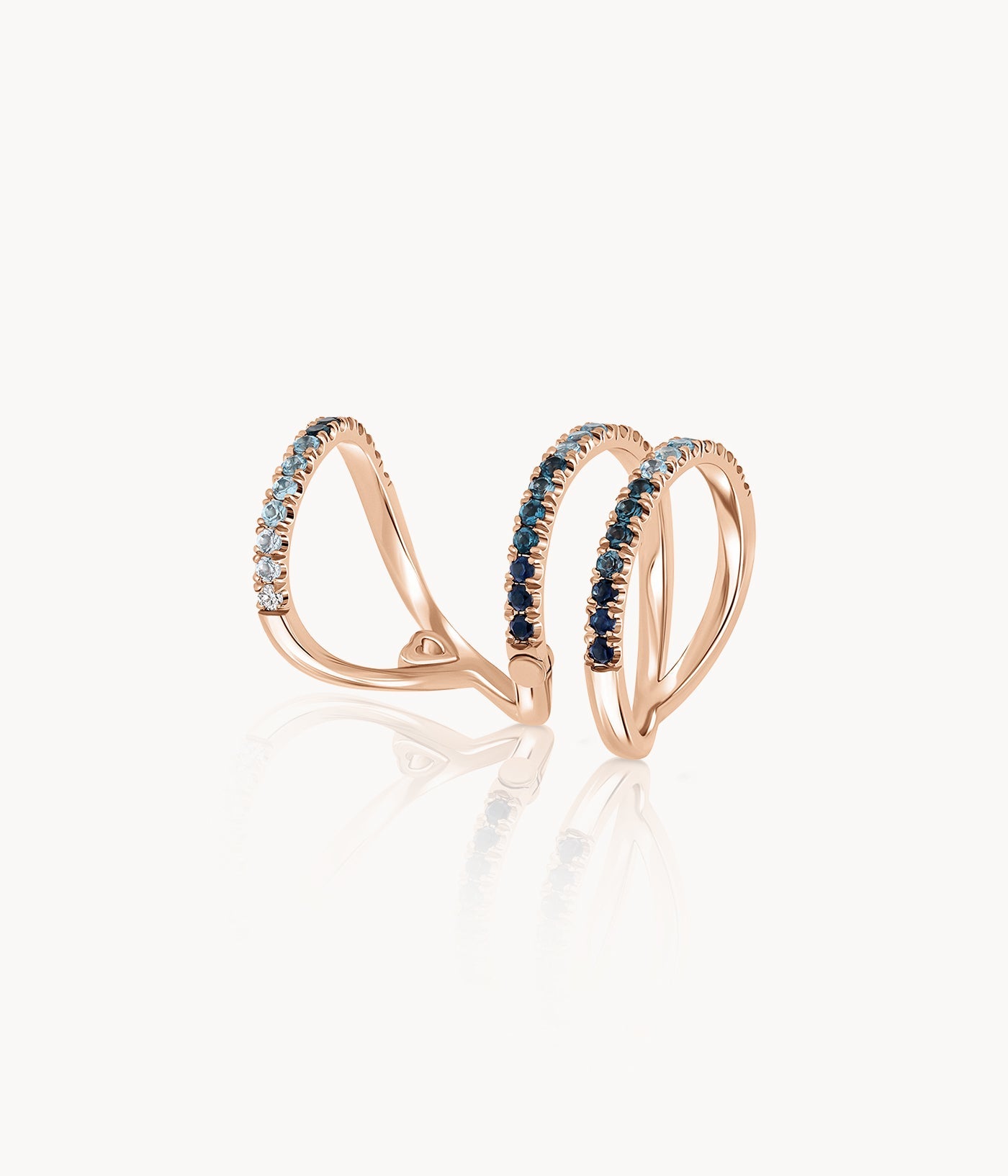 Colored Spiral Ring
