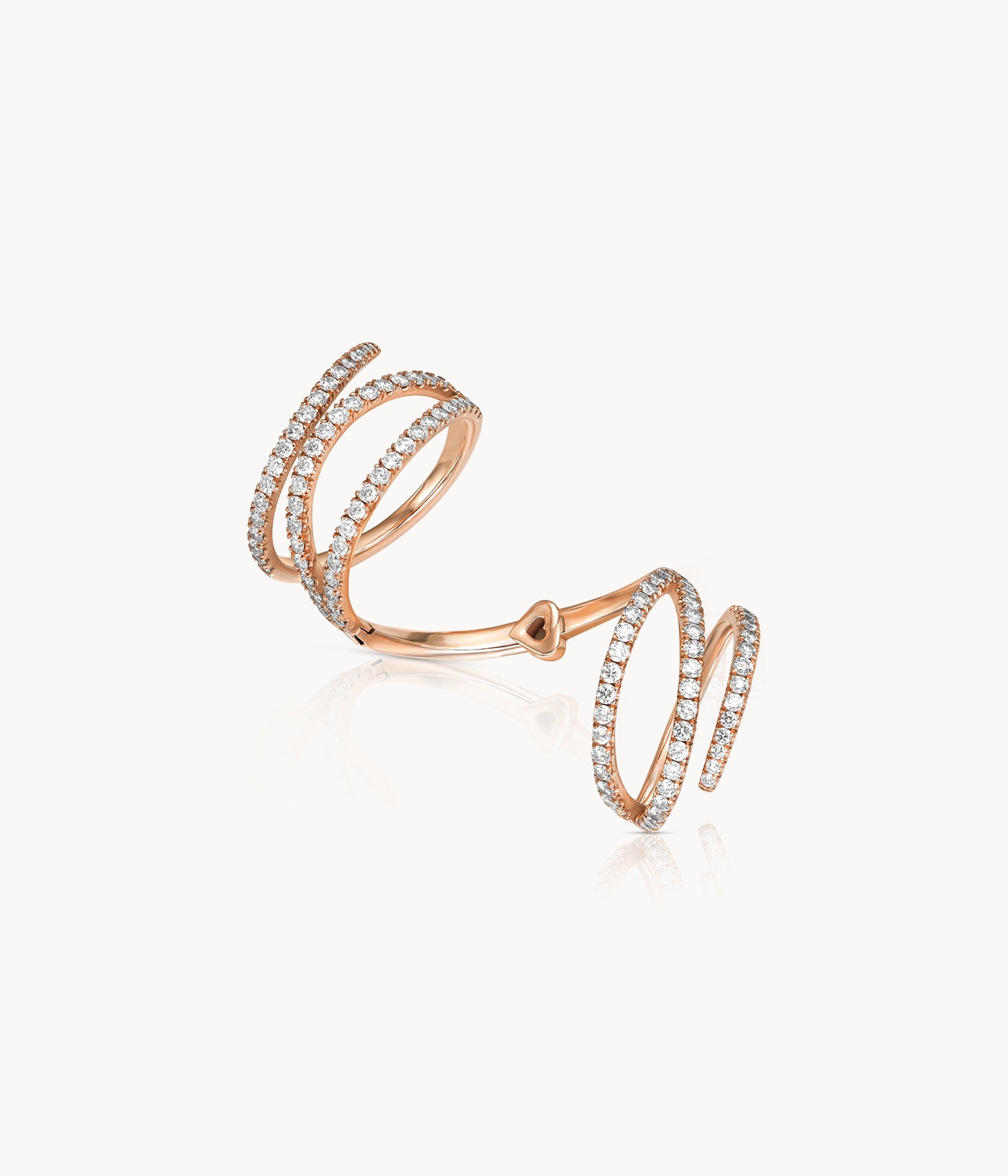 Diamond Grand Spiral Ring
