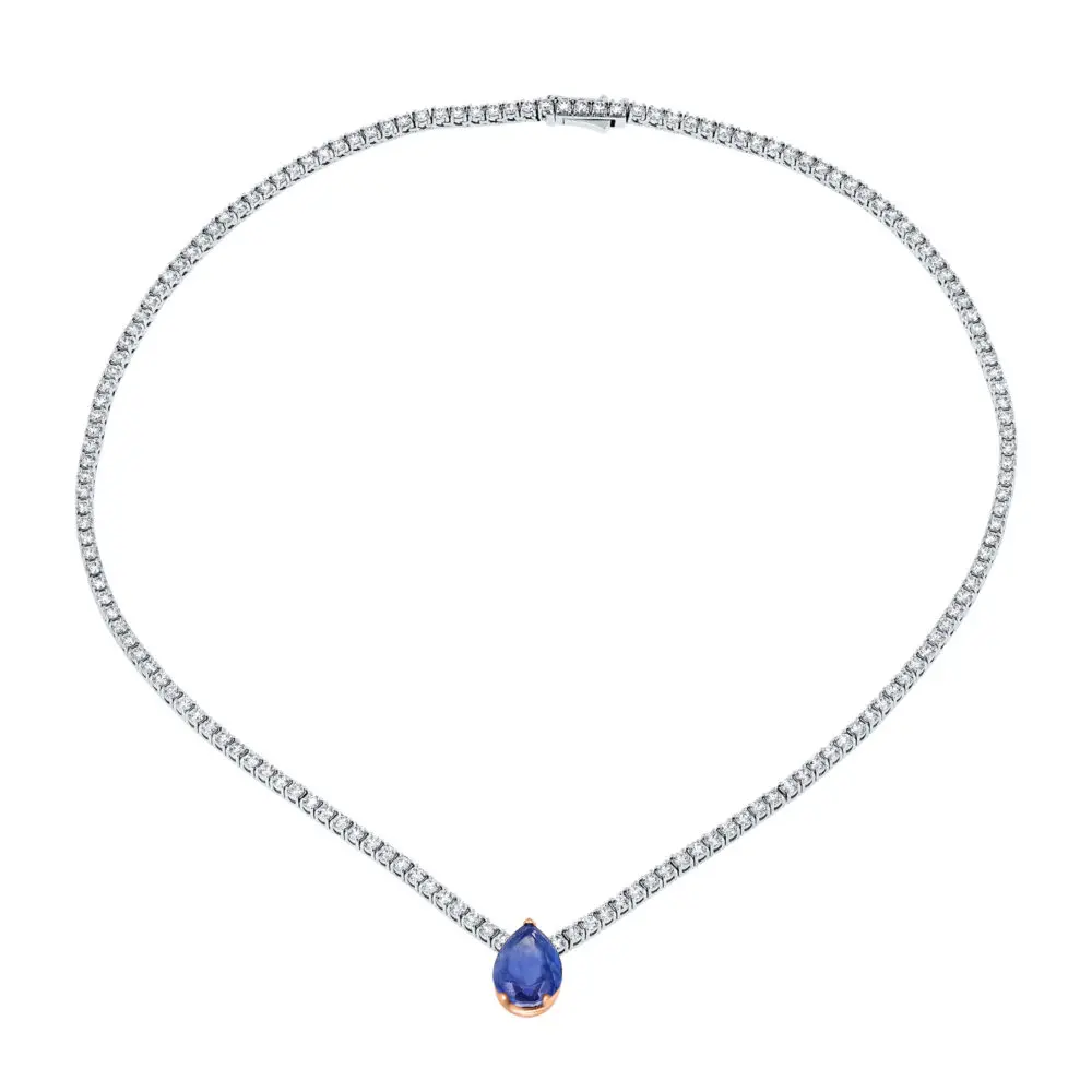 Sapphire Tennis Choker